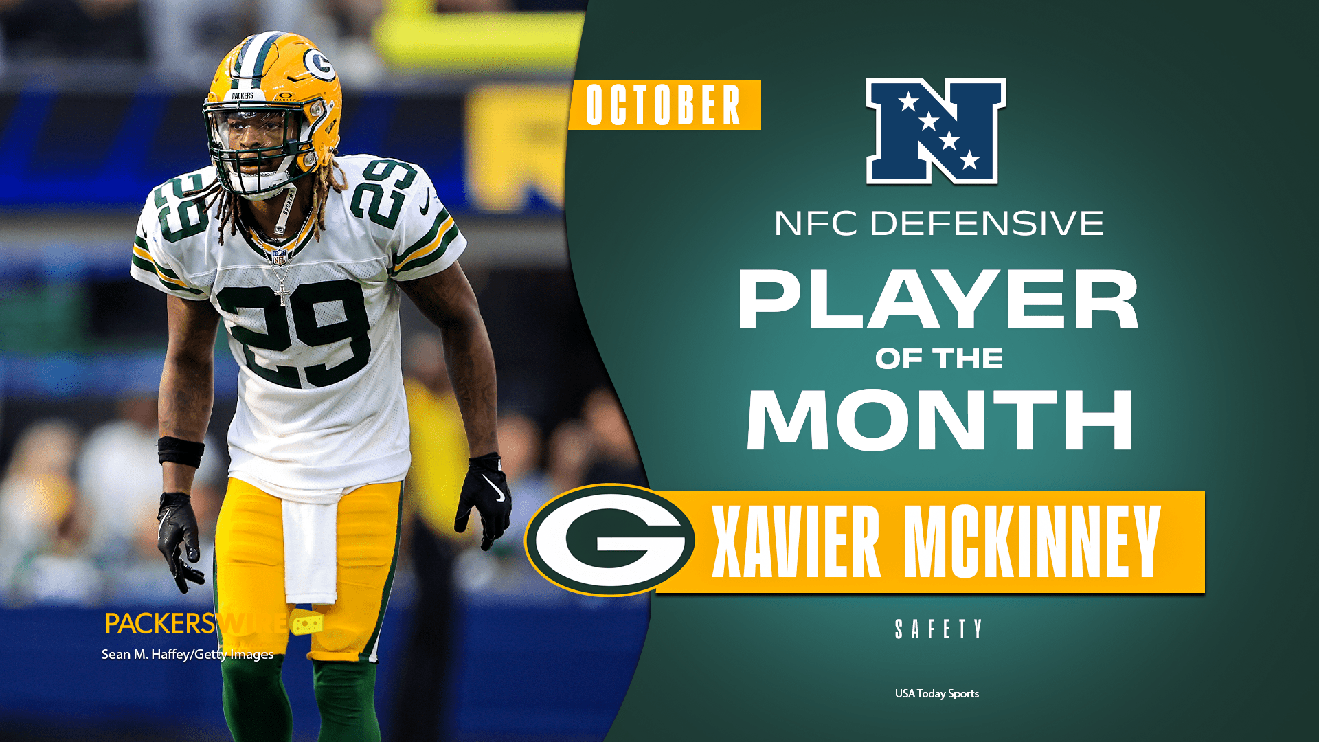 1920x1080 Packers S Xavier McKinney named NFC Defensive Player of the Month for October