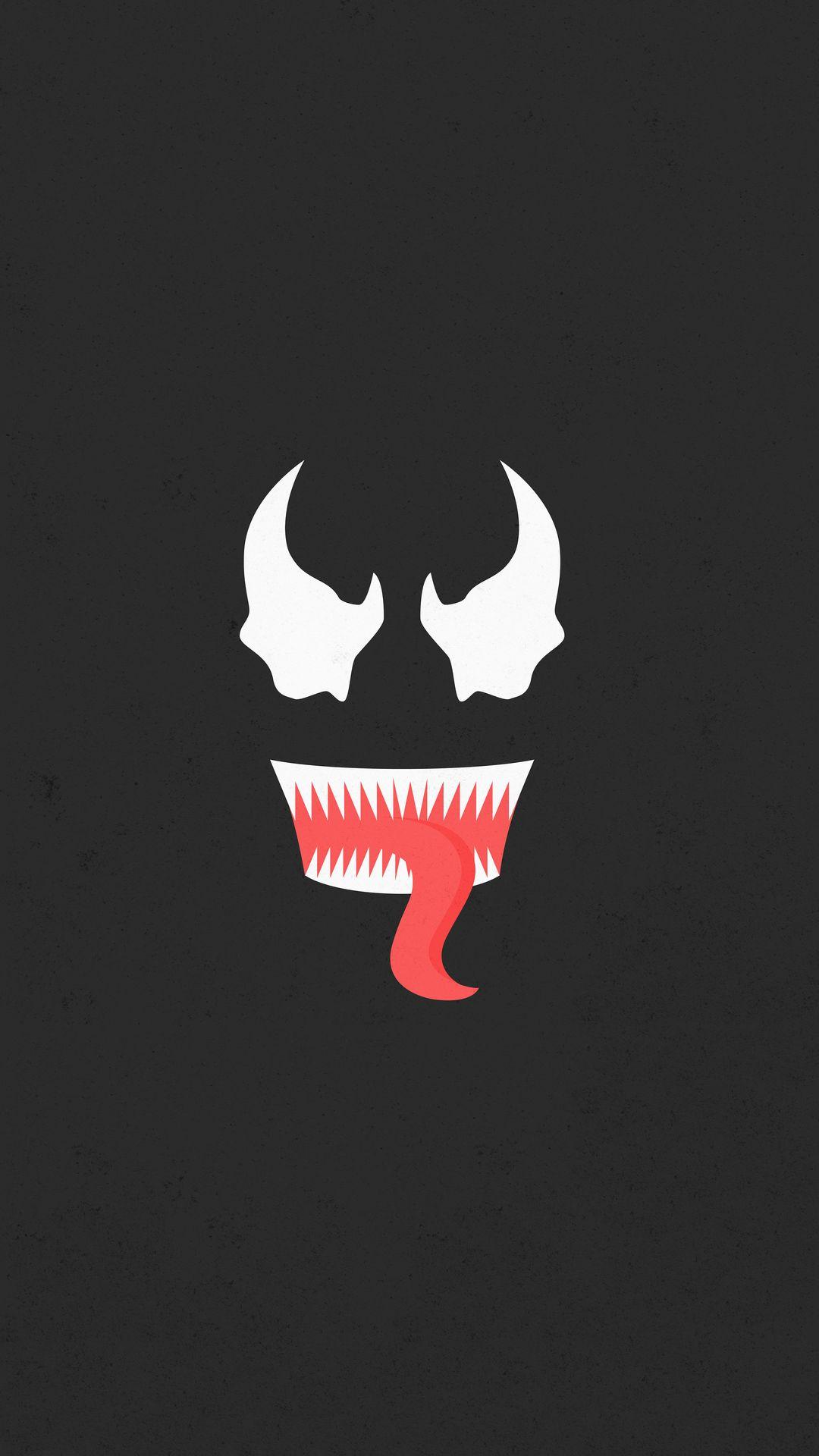 1080x1920 1080x1920 venom, superheroes, minimalism, minimalist, artist, artwork, digital art, hd, dribbble for iPhone 8 wallpaper