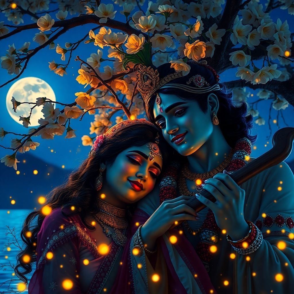 1024x1024 epic cinematic fantasy photography capturing radha