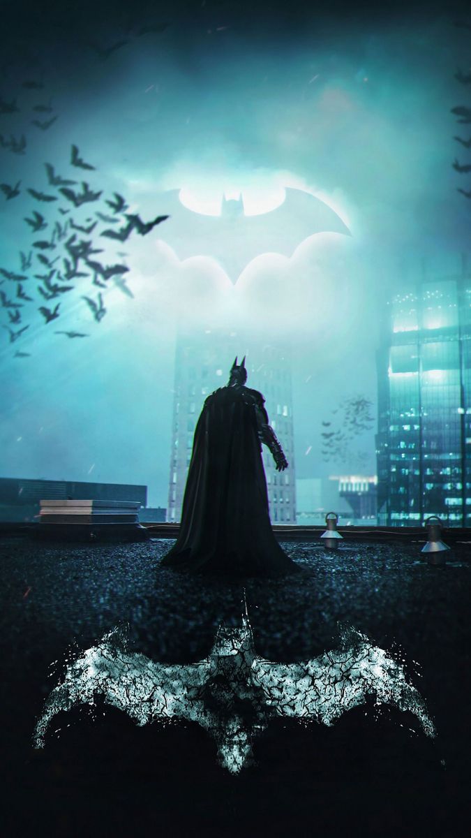 675x1200 Batman city wallpaper. Batman looking over gotham wallpaper, Batman light in sky, Dark knight wallpaper iphone