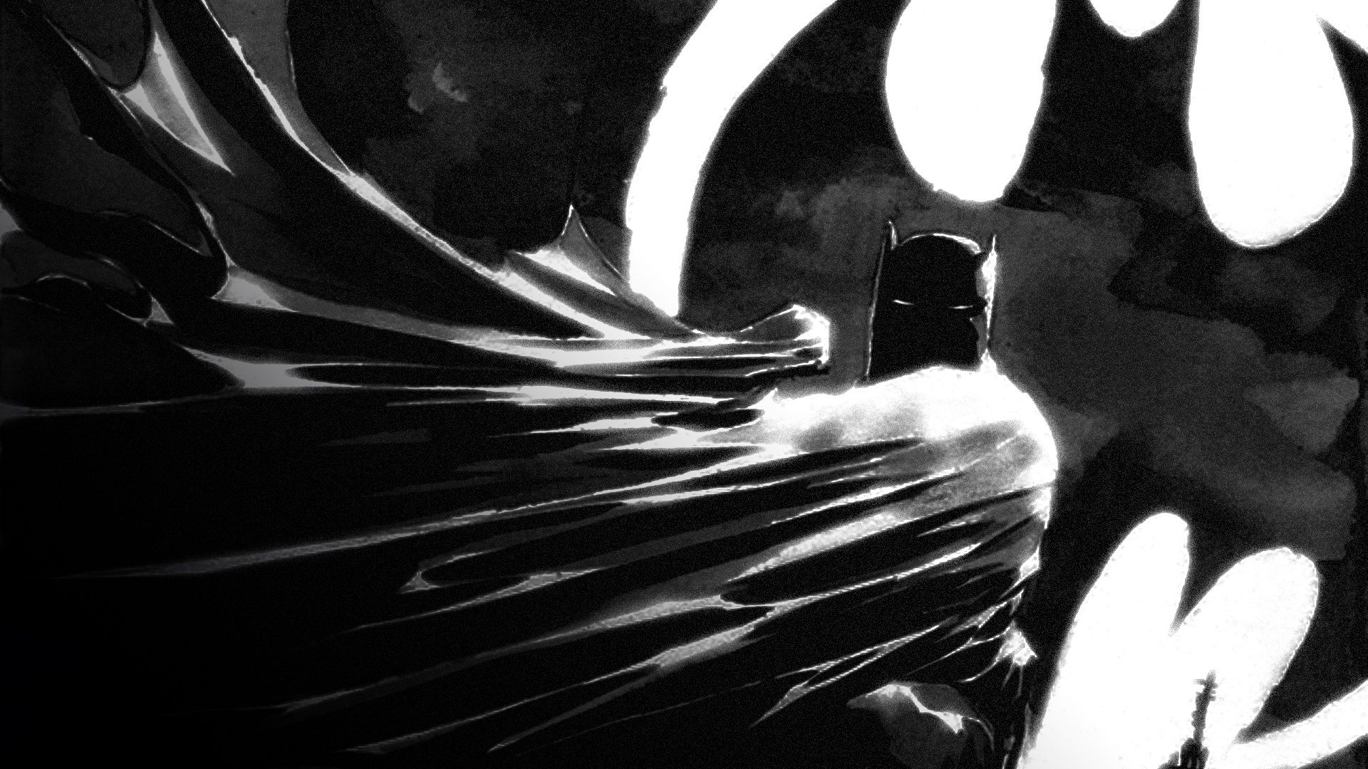 1920x1080 batman with bat light Comics