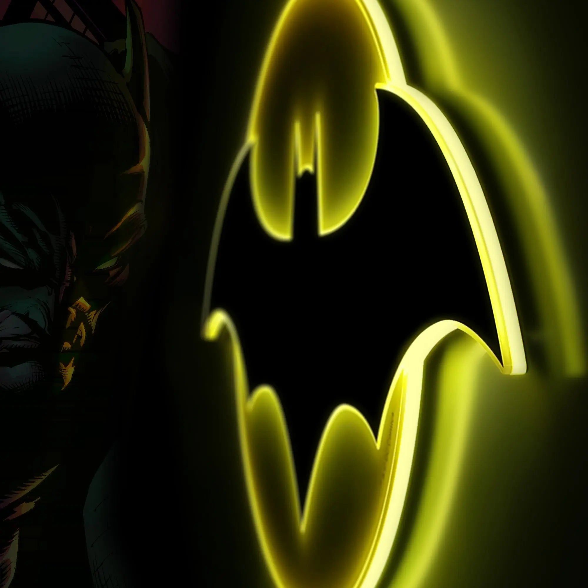 2000x2000 Batman LED Logo Light. Wall Light (Large)