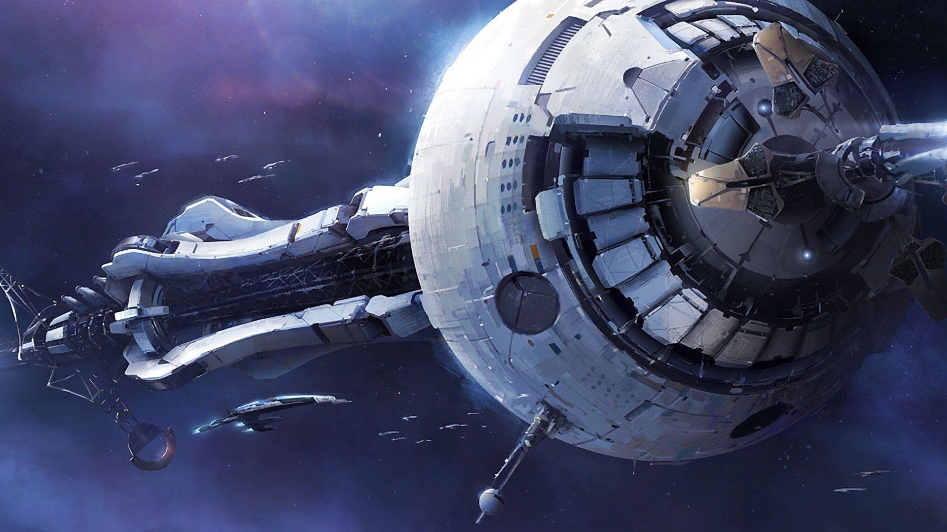 1920x1080 outer, Space, Mass, Effect, Spaceships, Mass, Effect, Crucible, Digtal, Art Wallpaper HD / Desktop and Mobile Background