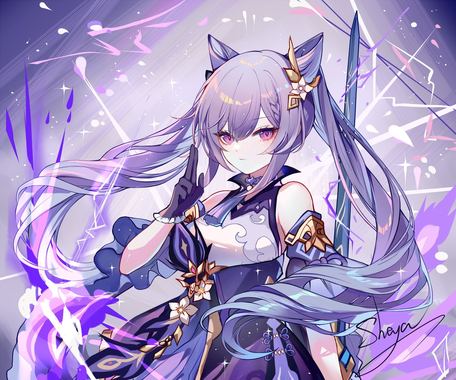 1920x1600 Keqing Genshin Impact 4K Ultra HD Video Game Wallpaper
