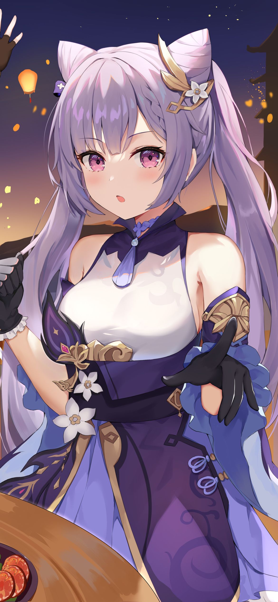 1170x2532 Keqing (Genshin Impact) phone wallpaper Mobile Walls