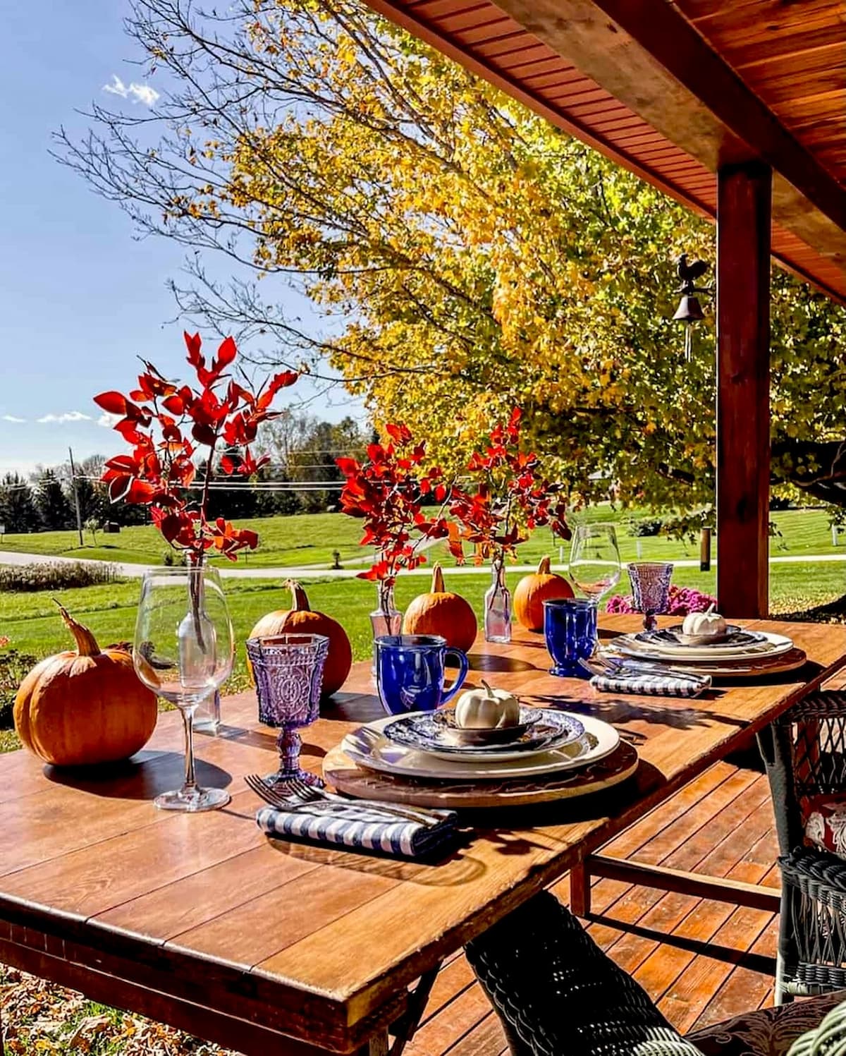 1200x1497 Fall Front Porch Table Ideas That Feel Like a Vermont Getaway