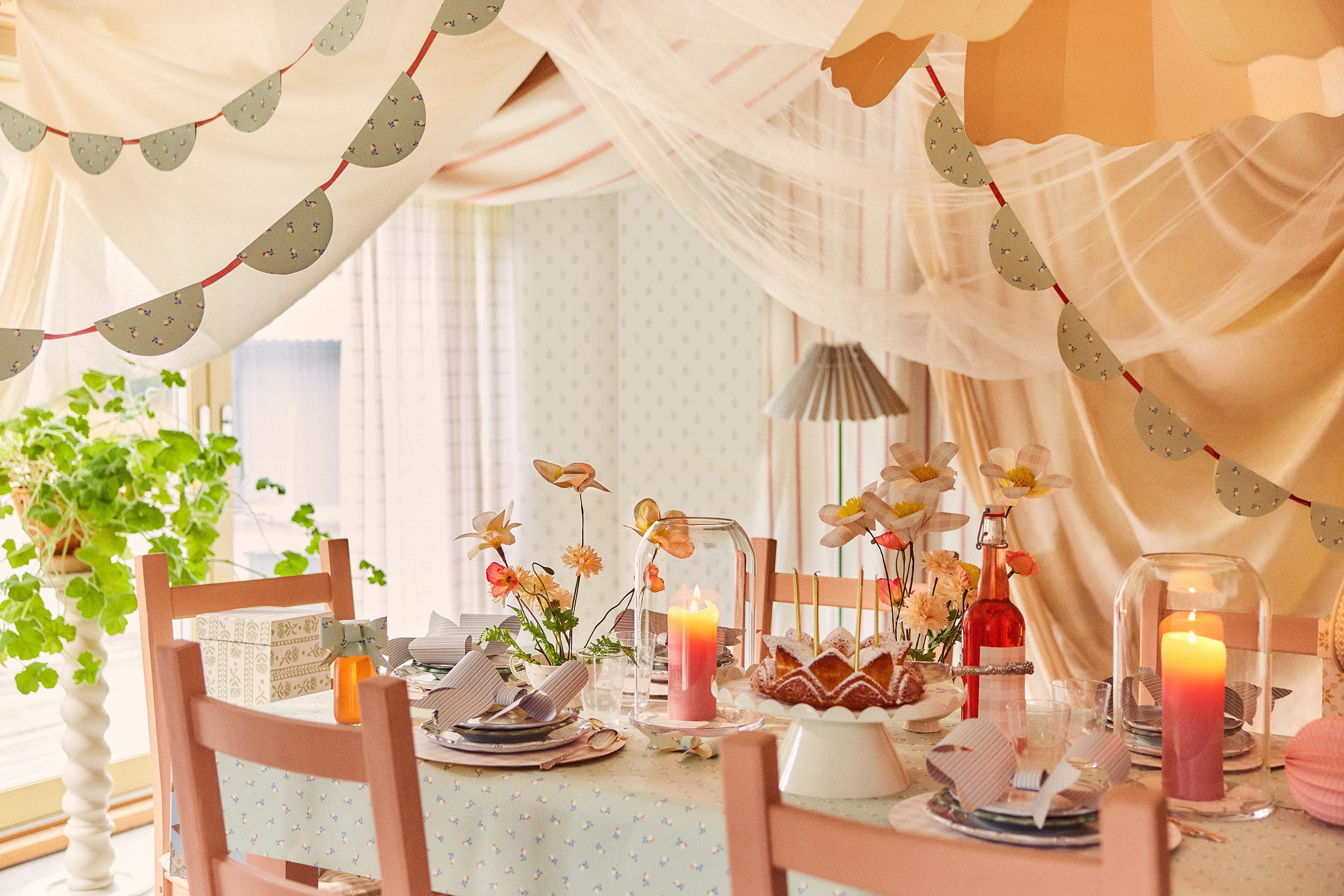 3023x2016 Set the table with wallpaper for summer's celebrations