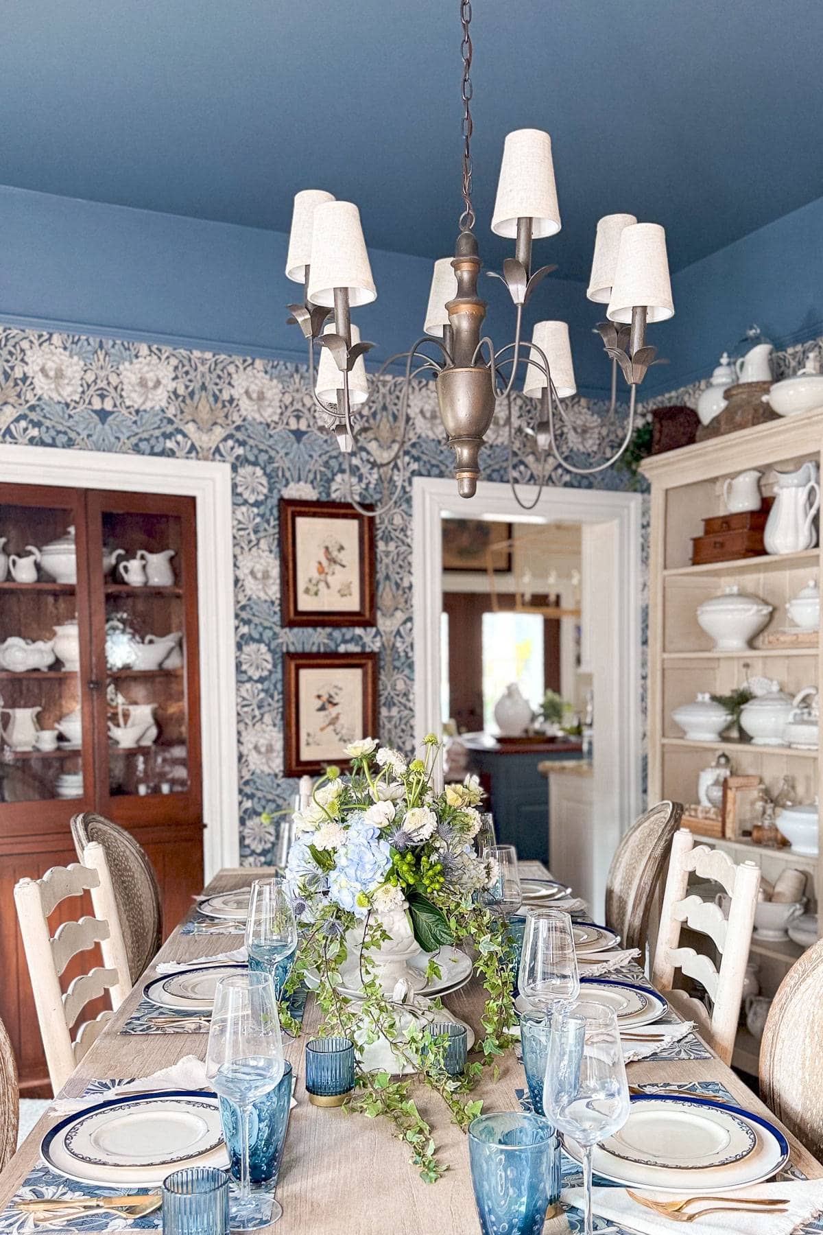 1200x1800 Updating A Dining Room with Wallpaper