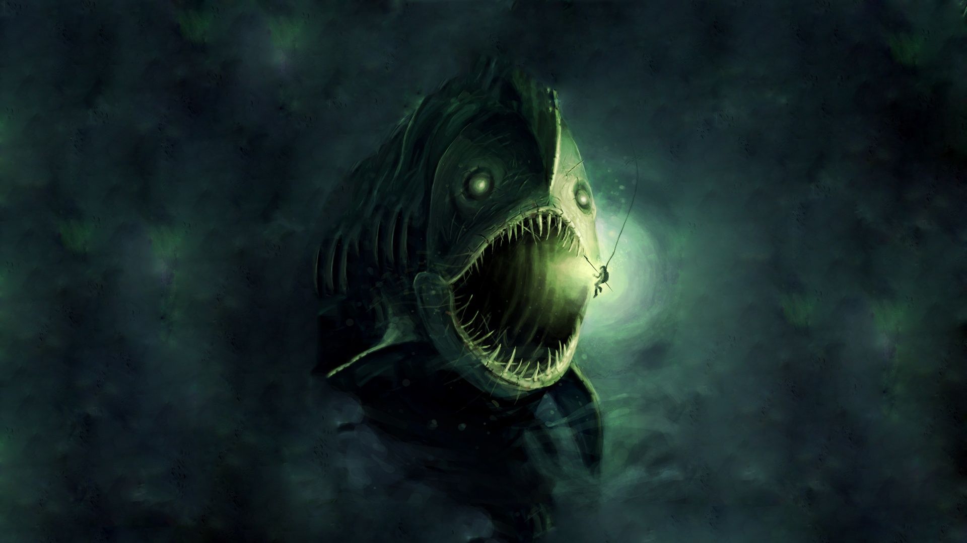 1920x1080 Fish Monster 4K UHD Wallpaper for UltraHD Desktop and TV : Smartphone and Tablet Devices