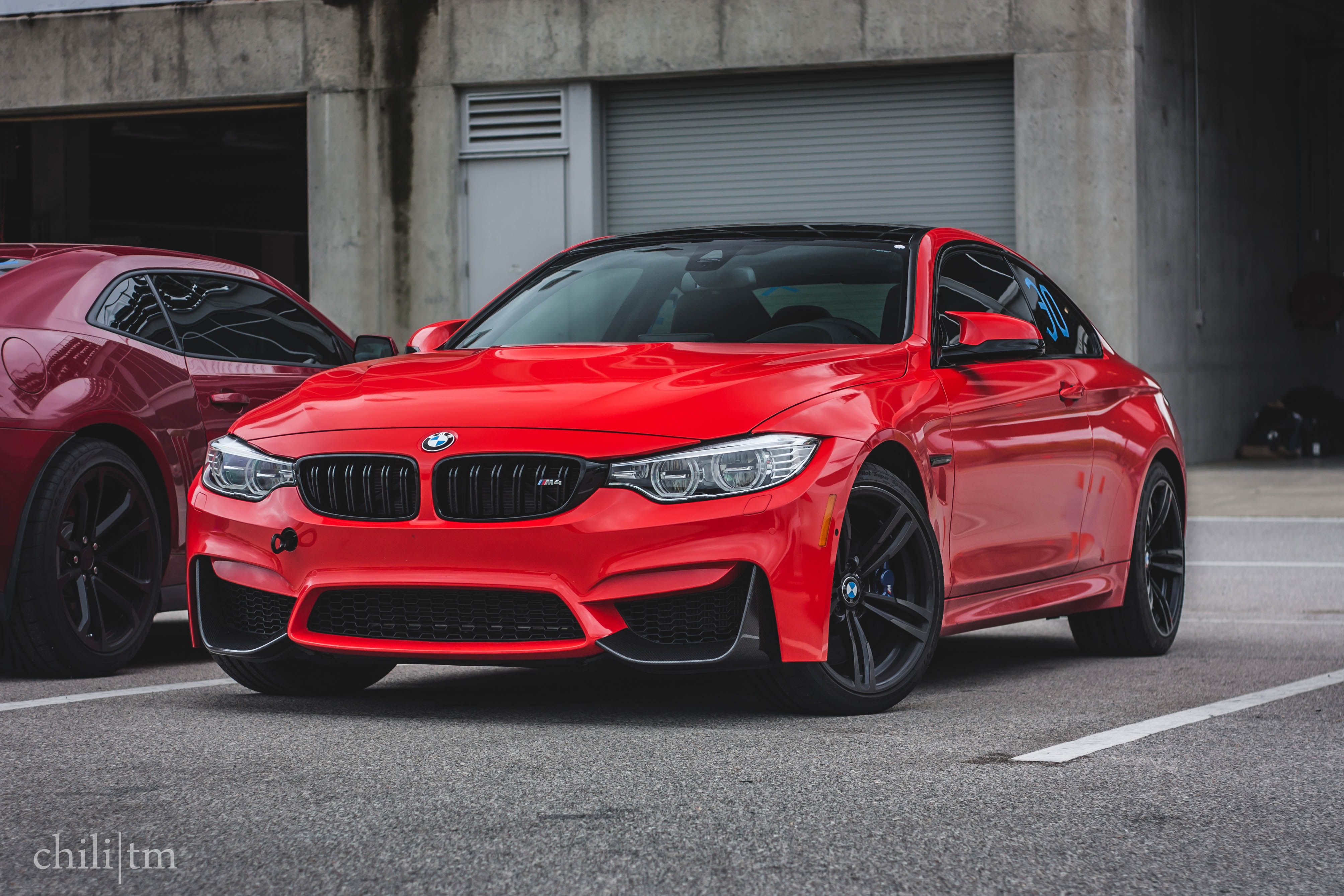 4015x2677 BMW M4 wrapped in gloss red [4015x2677] [OC]