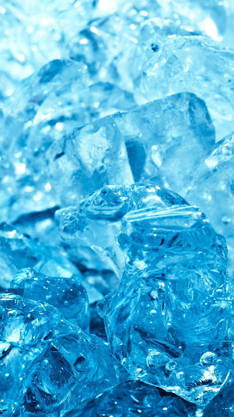 800x1423 Ice cool, blue, cold, cube, water, HD phone wallpaper