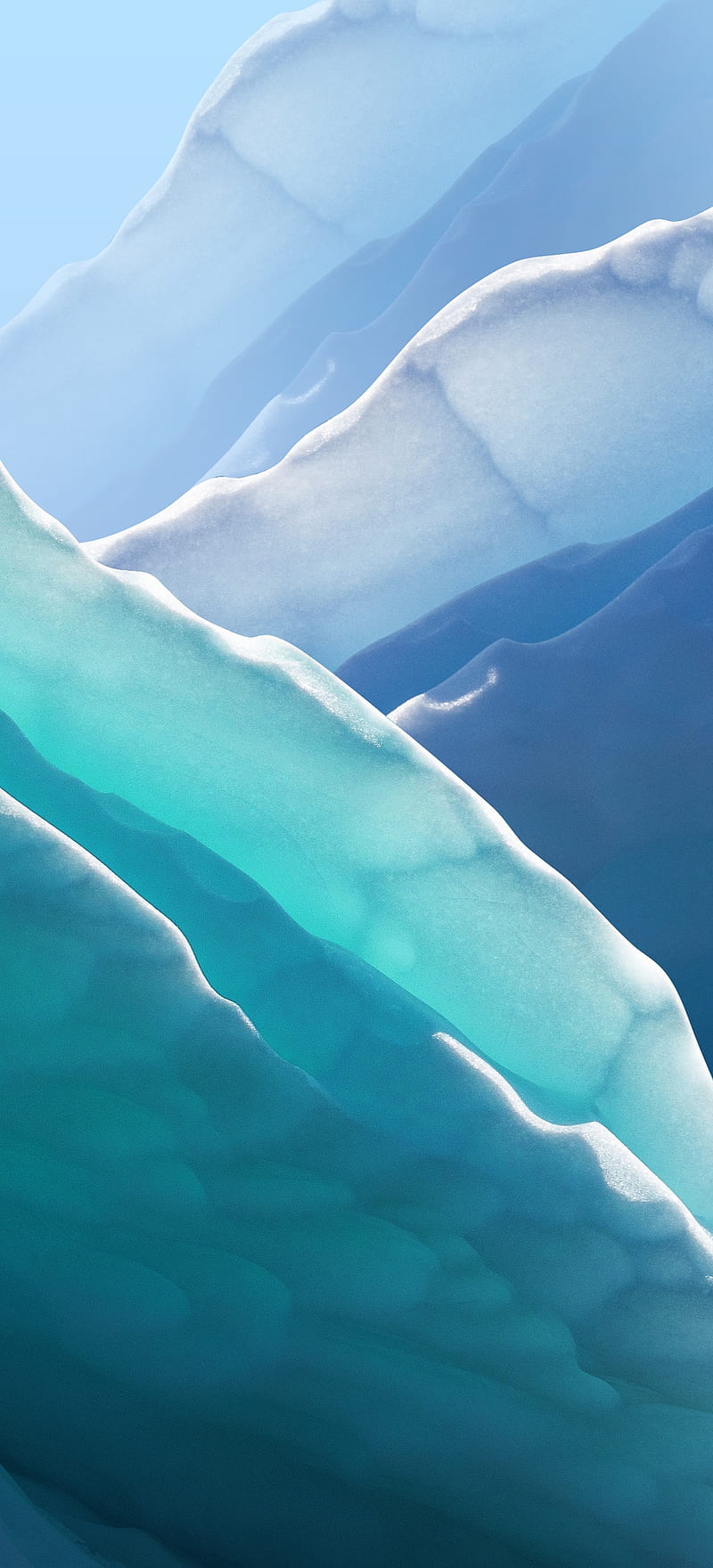 800x1760 Huawei, blue, ice, HD phone wallpaper