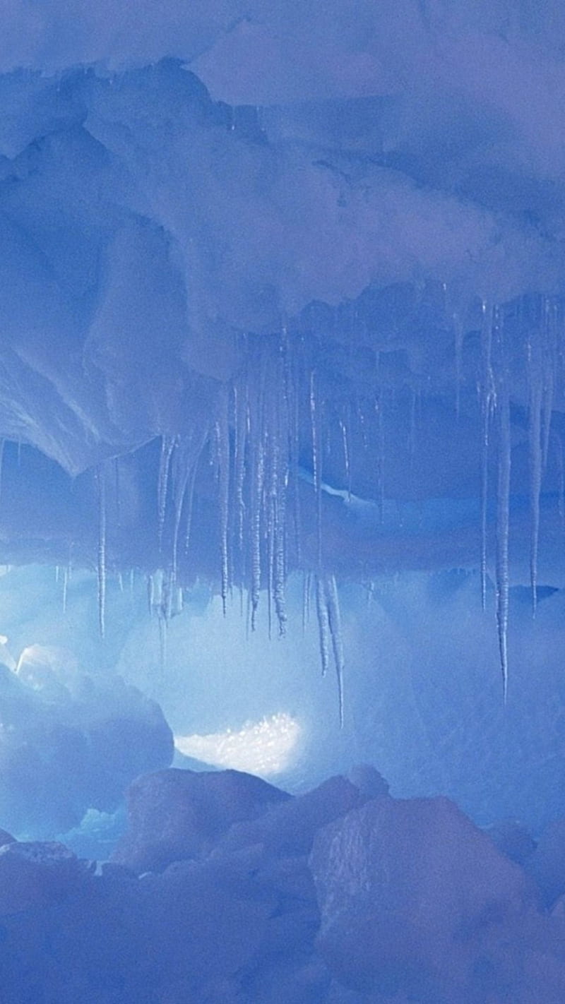 800x1422 Winter Frozen Icicle Cave IPhone 6. IPhone, IPad One Stop ., IPhone Light Blue Aesthetic, HD phone wallpaper