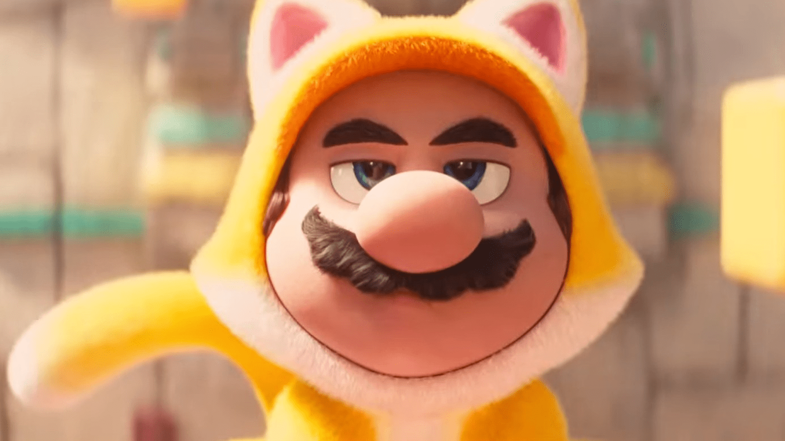 1600x900 Seth Rogen's Donkey Kong and Cat Mario spar in latest Super Mario Bros Movie clip