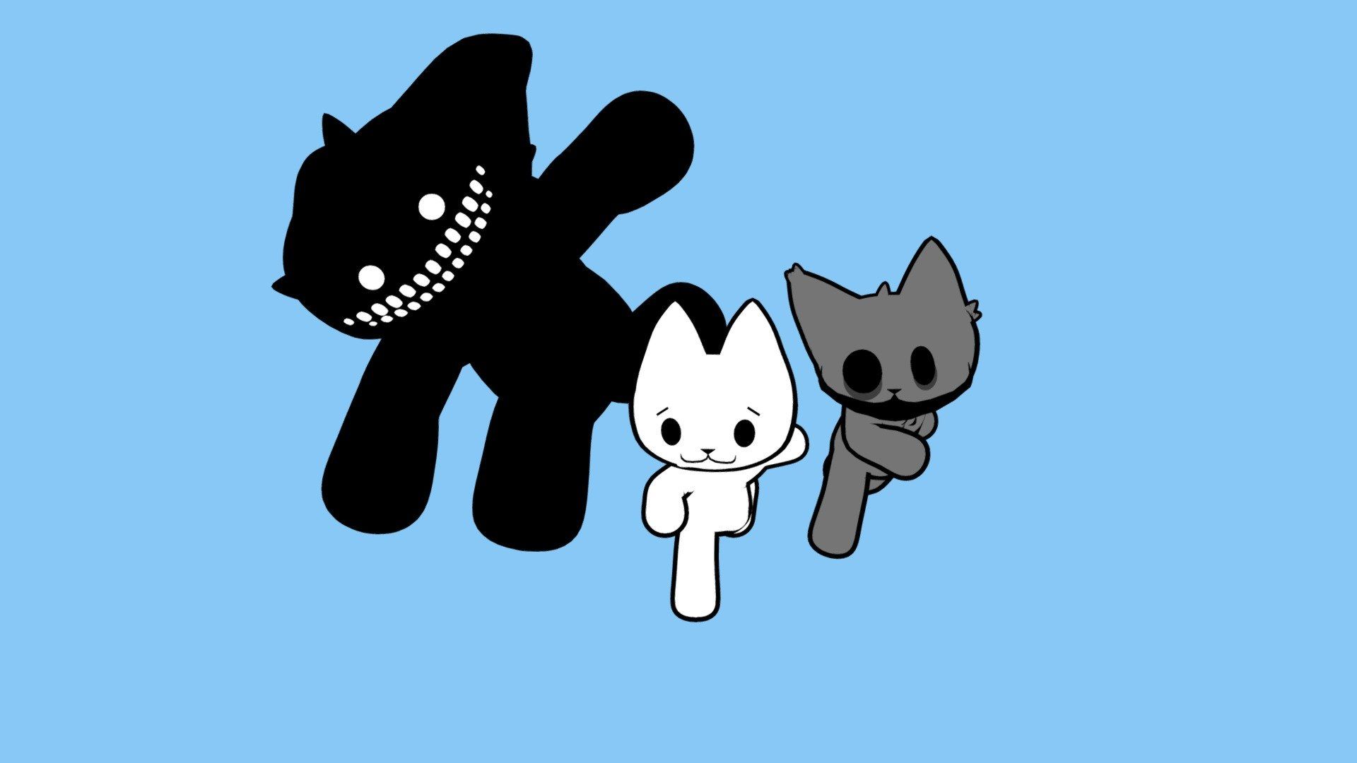 1920x1080 Syobon Action / Cat Mario (and nekoamon) model by moonbunnydee [d418302]