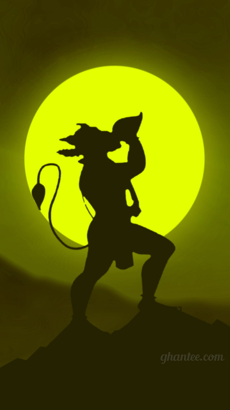 800x1422 2160x1440px, 1080P free download. Hanuman ji neon green for mobile phone, Cool Hanuman, HD phone wallpaper