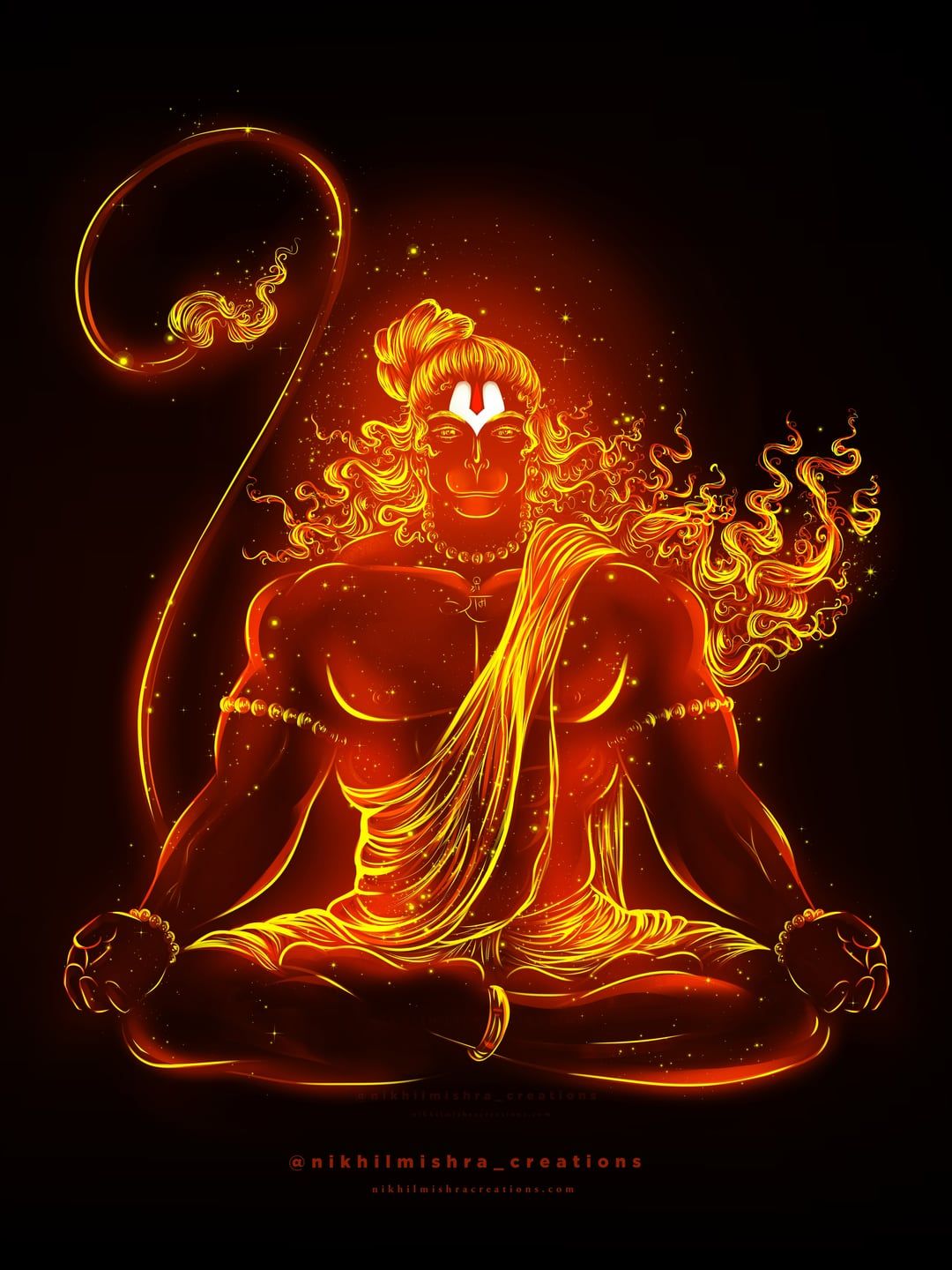 1080x1440 hanuman ji Digital art