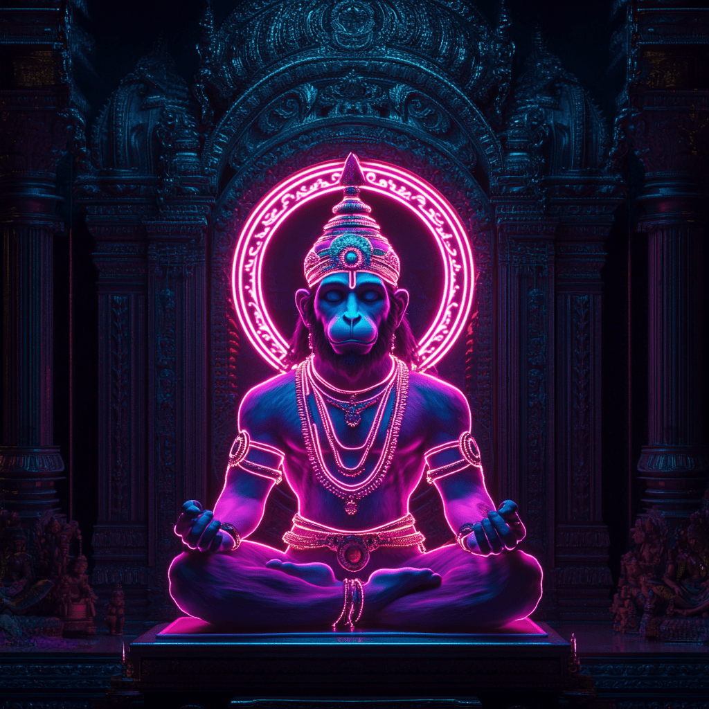 1024x1024 hanuman- wallpaper Free Download