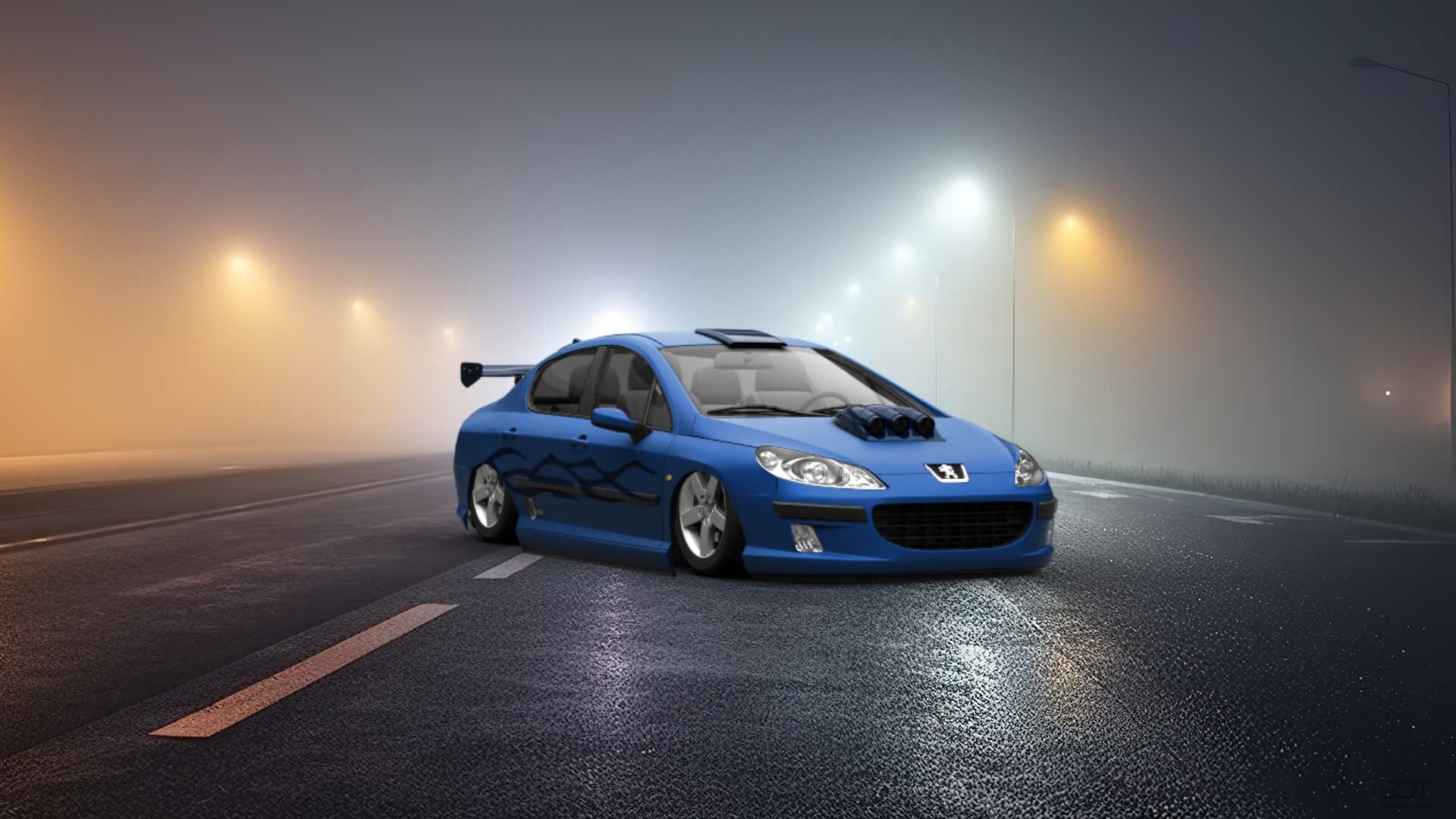 1920x1080 Custom Peugeot 407 Sedan 2004 Sedan by Rafael Giner Rafael GinerDTuning