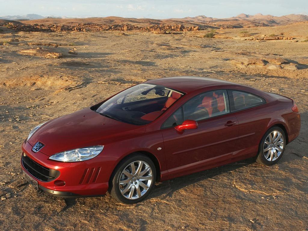 1024x768 PEUGEOT 407 COUPE PROLOGUE ROUGE