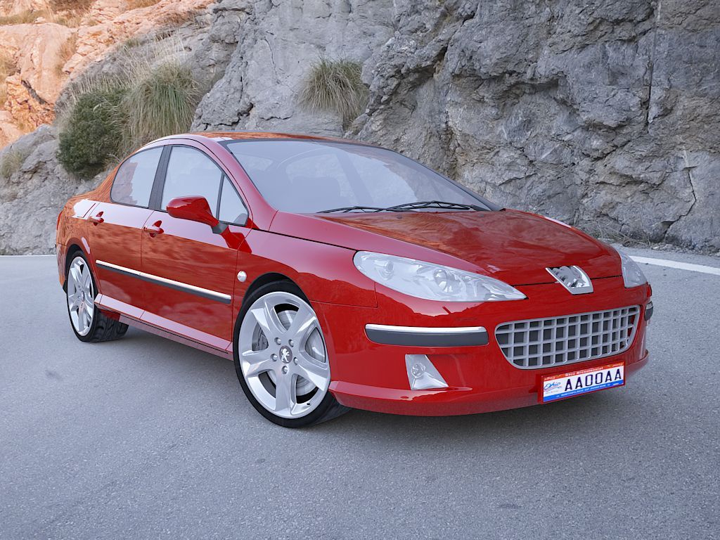 1024x768 Peugeot 407 3D Model $80 - .3Ds .dxf .max .obj .unknown