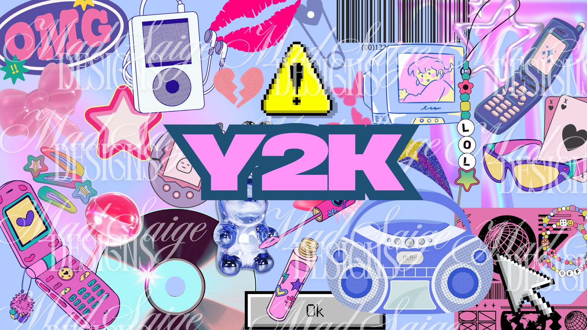 1920x1080 Y2K Desktop Wallpaper Digital Download