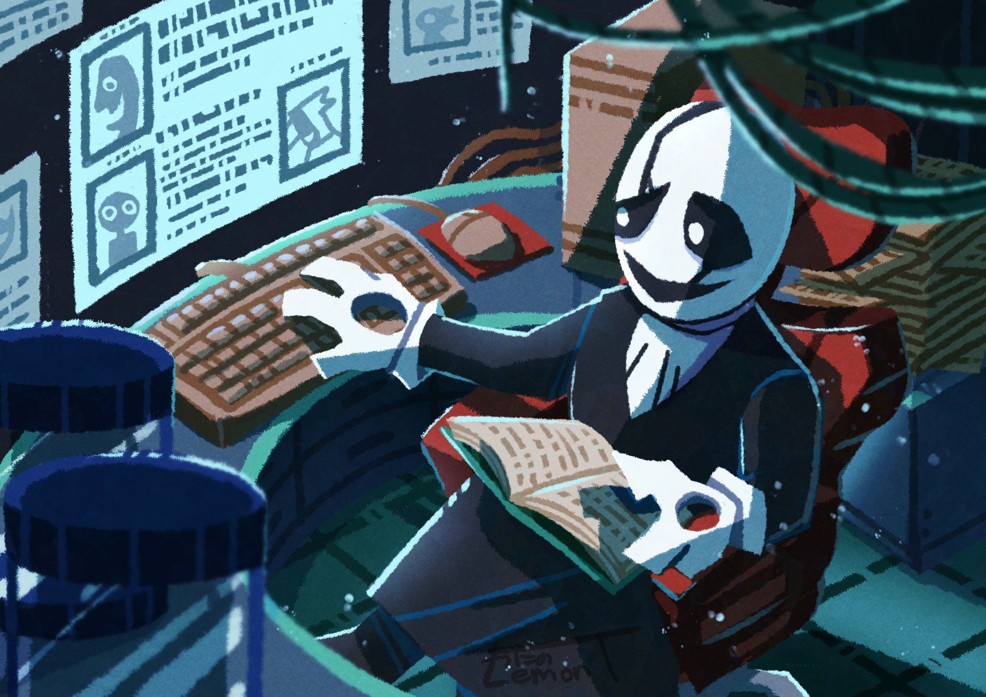 1920x1358 Gaster's Enigmatic Command Center Undertale Ultra HD Wallpaper by 綿野レモンTx2894