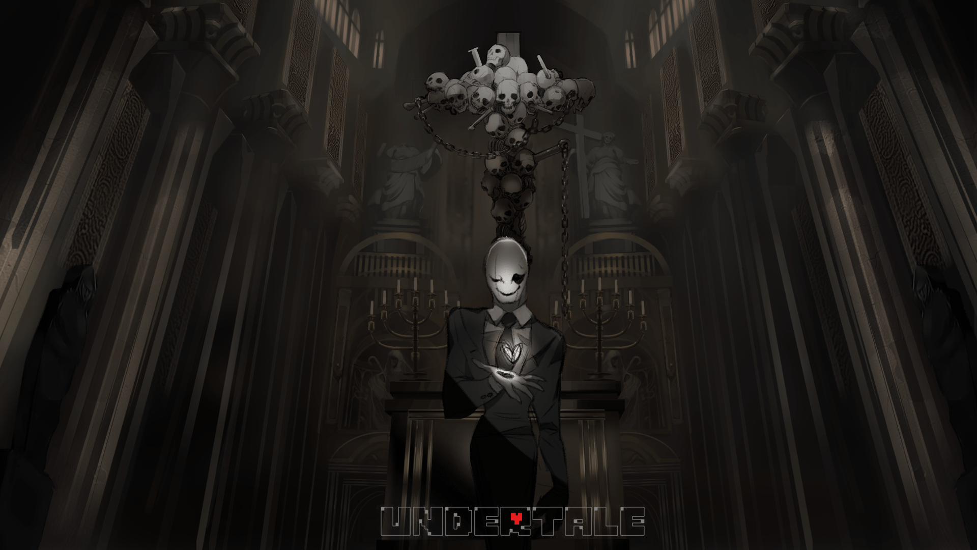 1920x1080 Undertale W.D Gaster Wallpaper