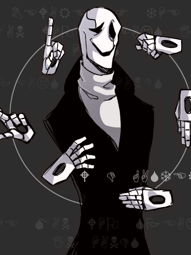 768x1024 Phone wallpaper: Gaster (Undertale), Video Game, Undertale 1351444