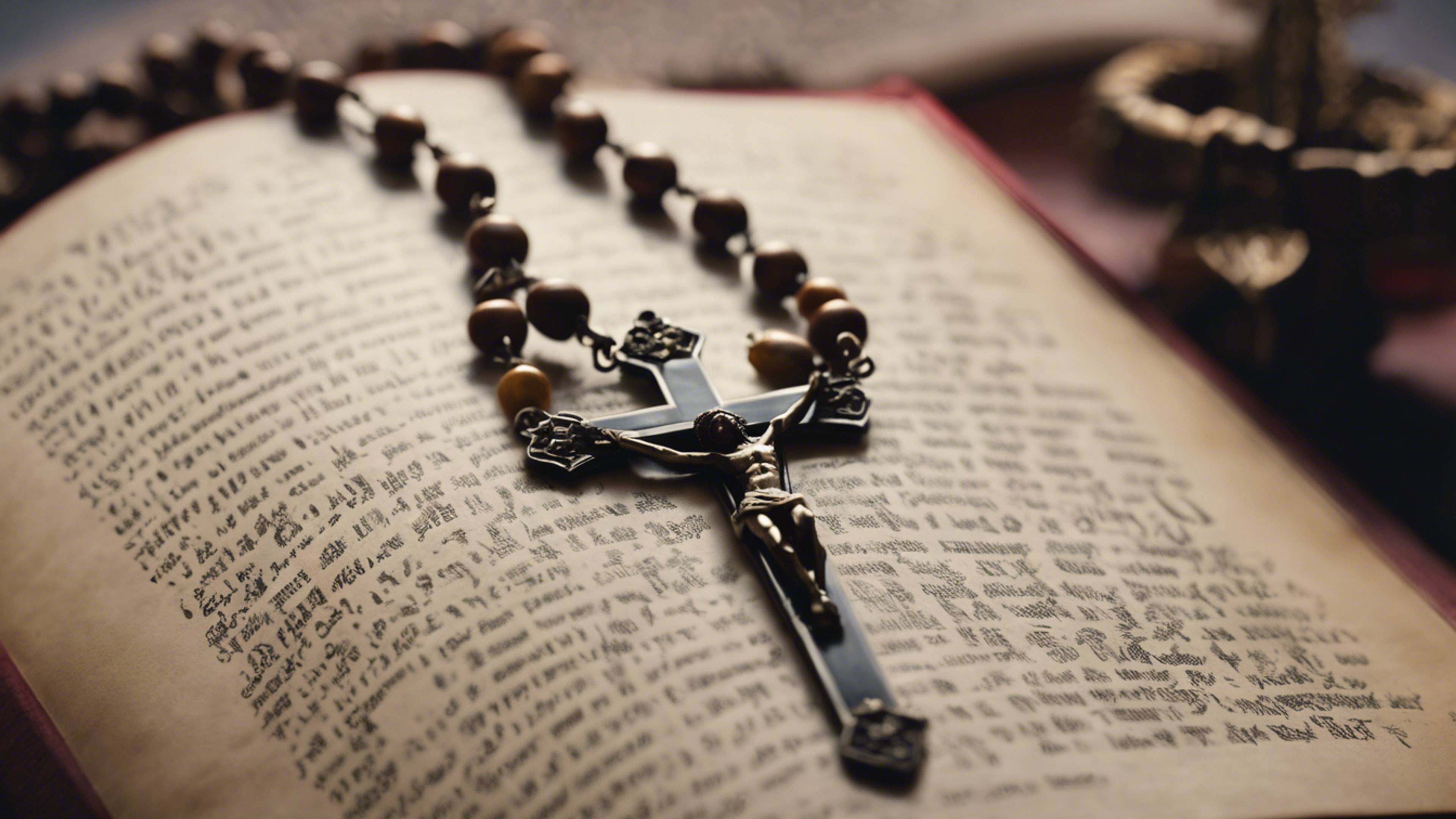 3840x2160 A Close Up Of A Rosary With The Cross, Lying Delicately Over A Well Thumbed Prayer Book. Wallpaper [ad891bdc6e3747f0847e] By Wallpaper HD