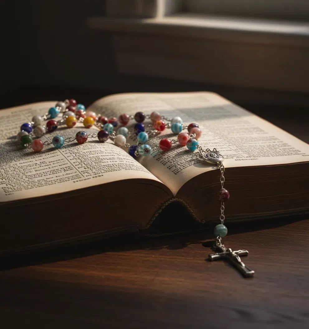 992x1056 Catholic Rosaries with Holy Soil Medal