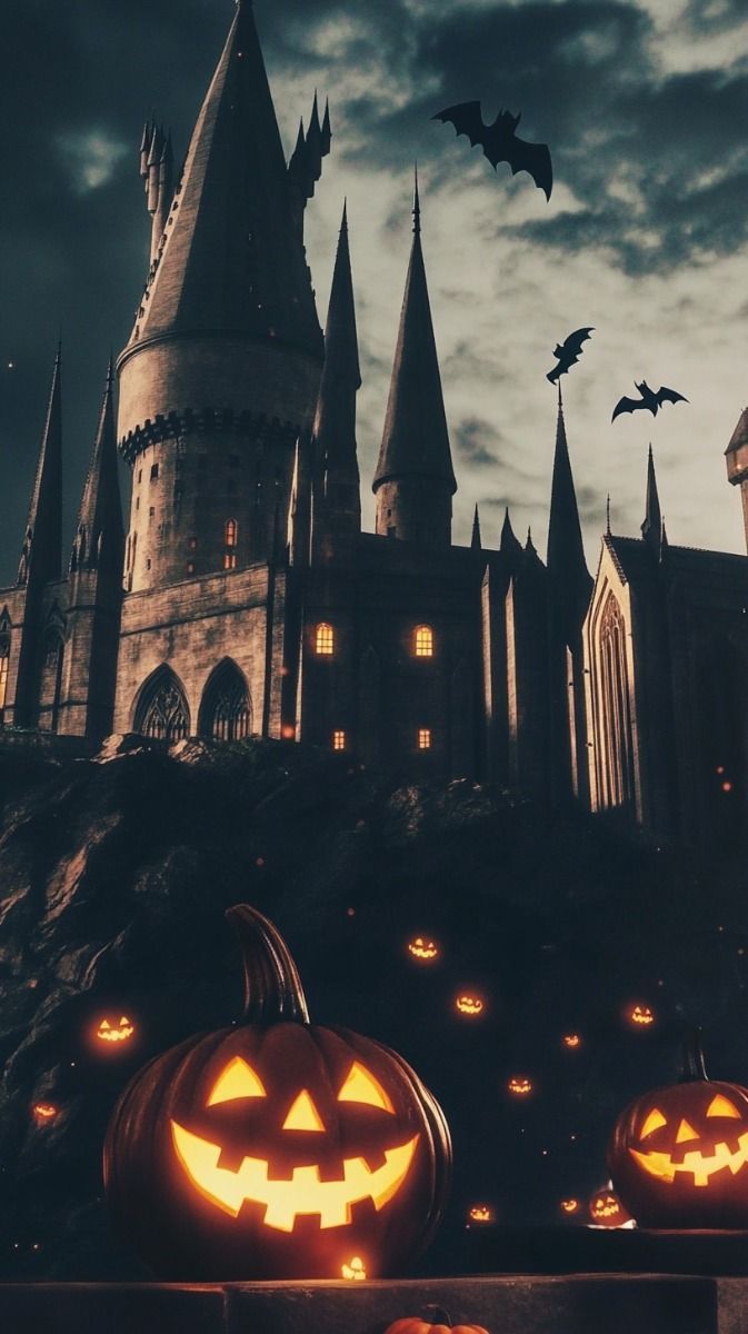 673x1200 Autumn at Hogwarts
