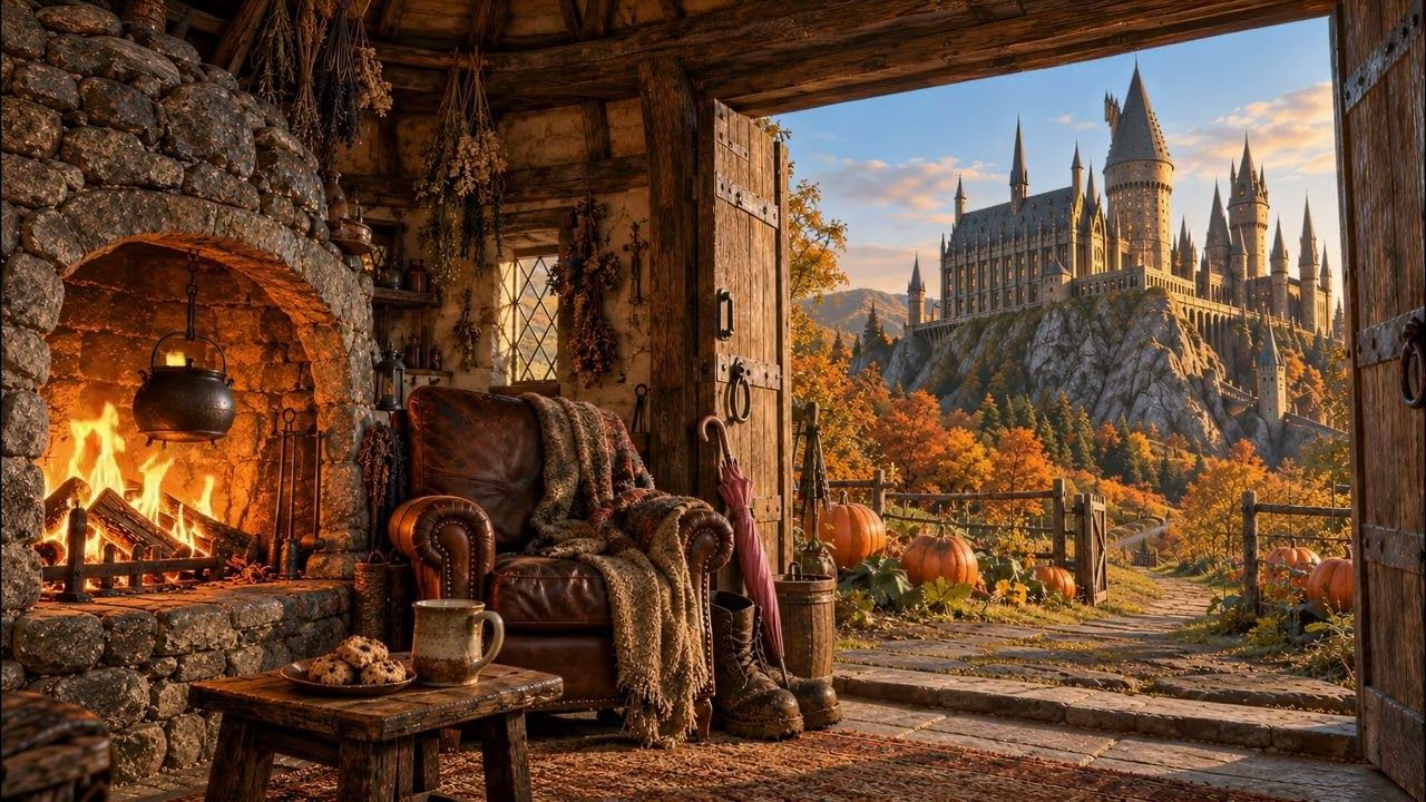 1280x720 Hagrid’s Hut in Autumn