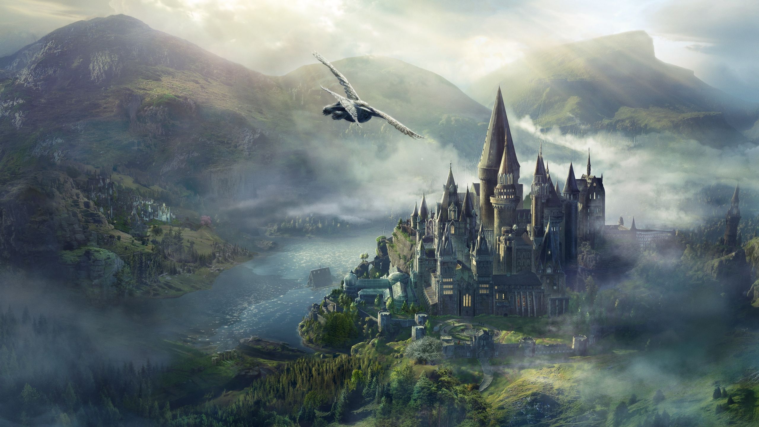 2560x1440 Hogwarts School of Witchcraft and Wizardry Wallpaper 4K, Poster, Hogwarts Legacy
