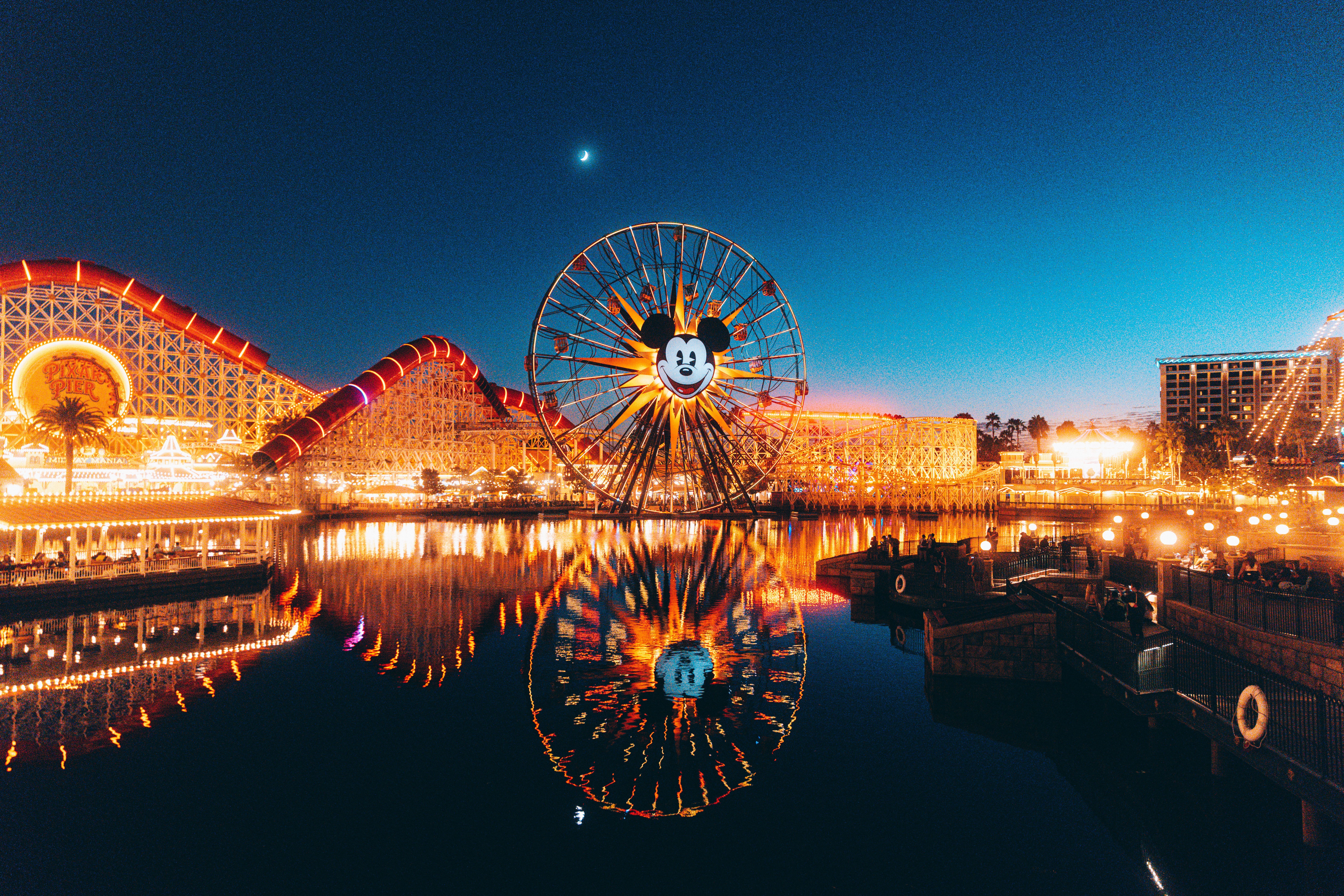 8192x5464 The Pixar Pier in Disneyland Drive California, USA · Free