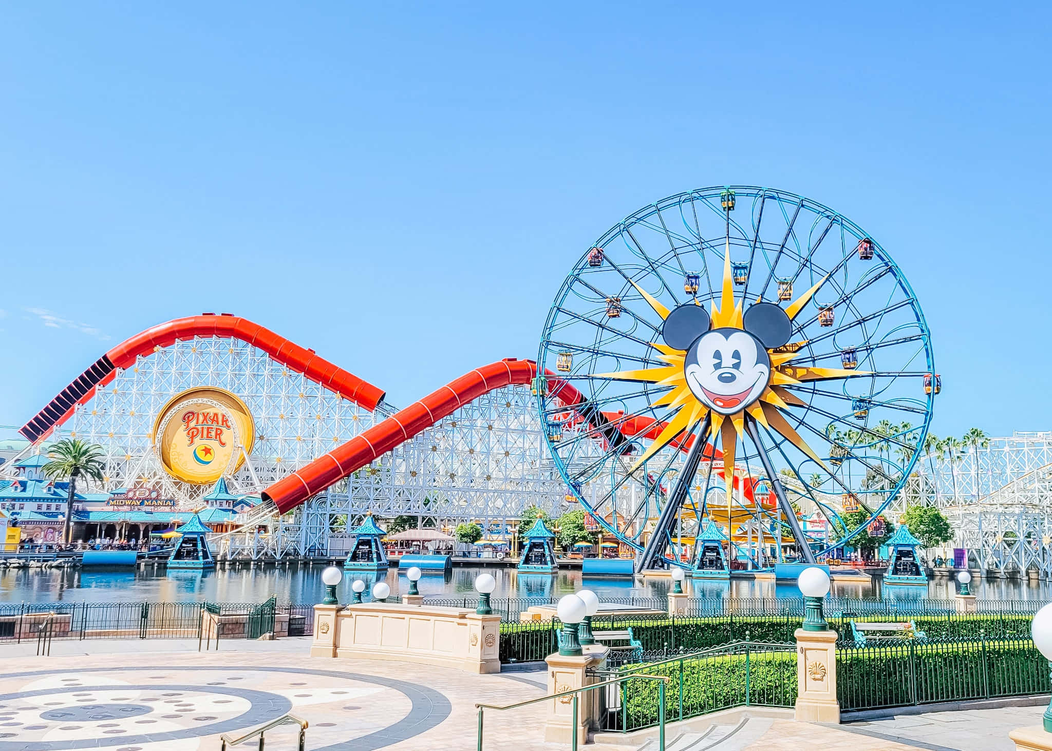 2048x1463 Download Disneyland California Adventure Pixar Pier Wallpaper