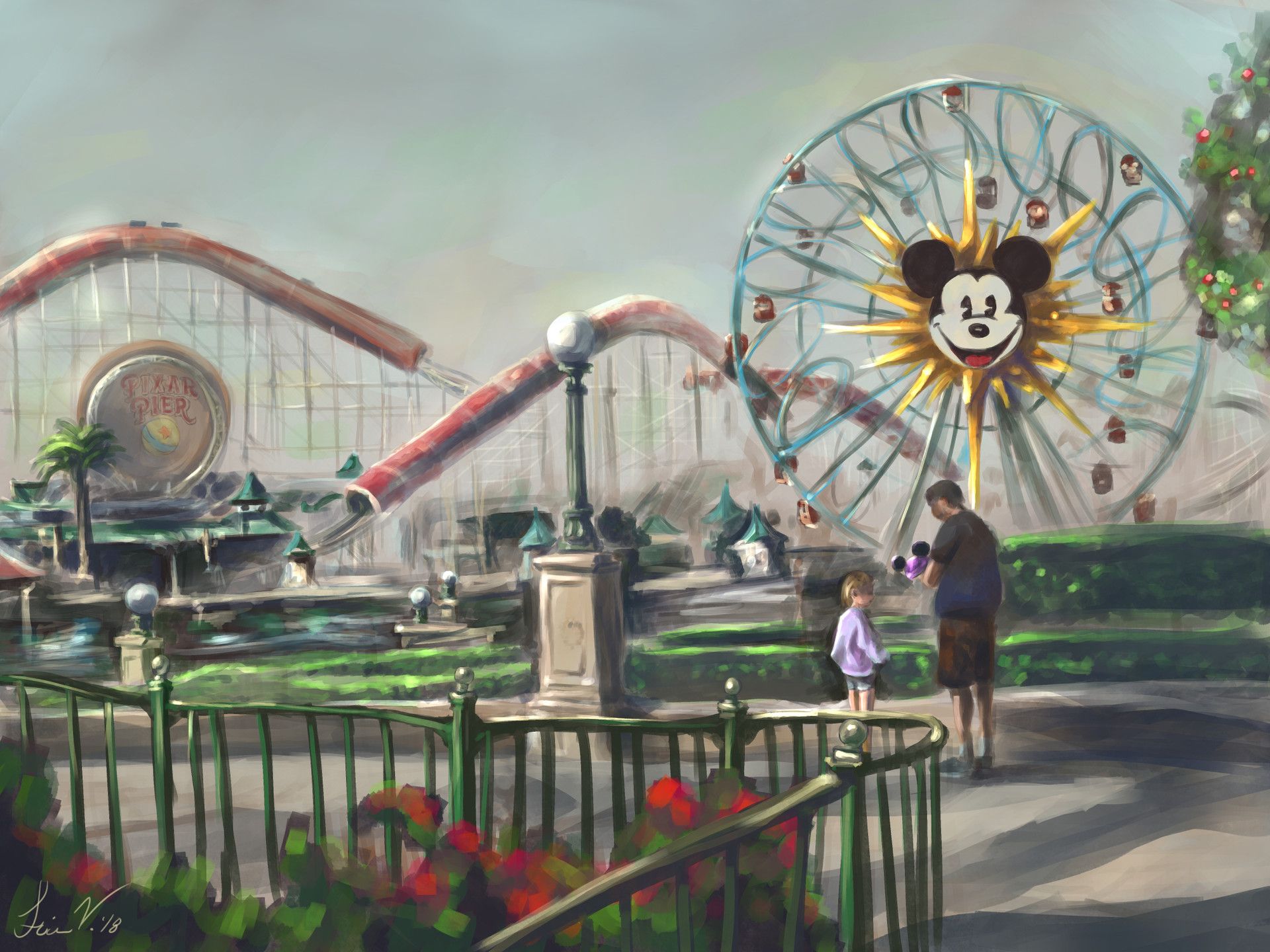 1920x1440 Pixar Pier