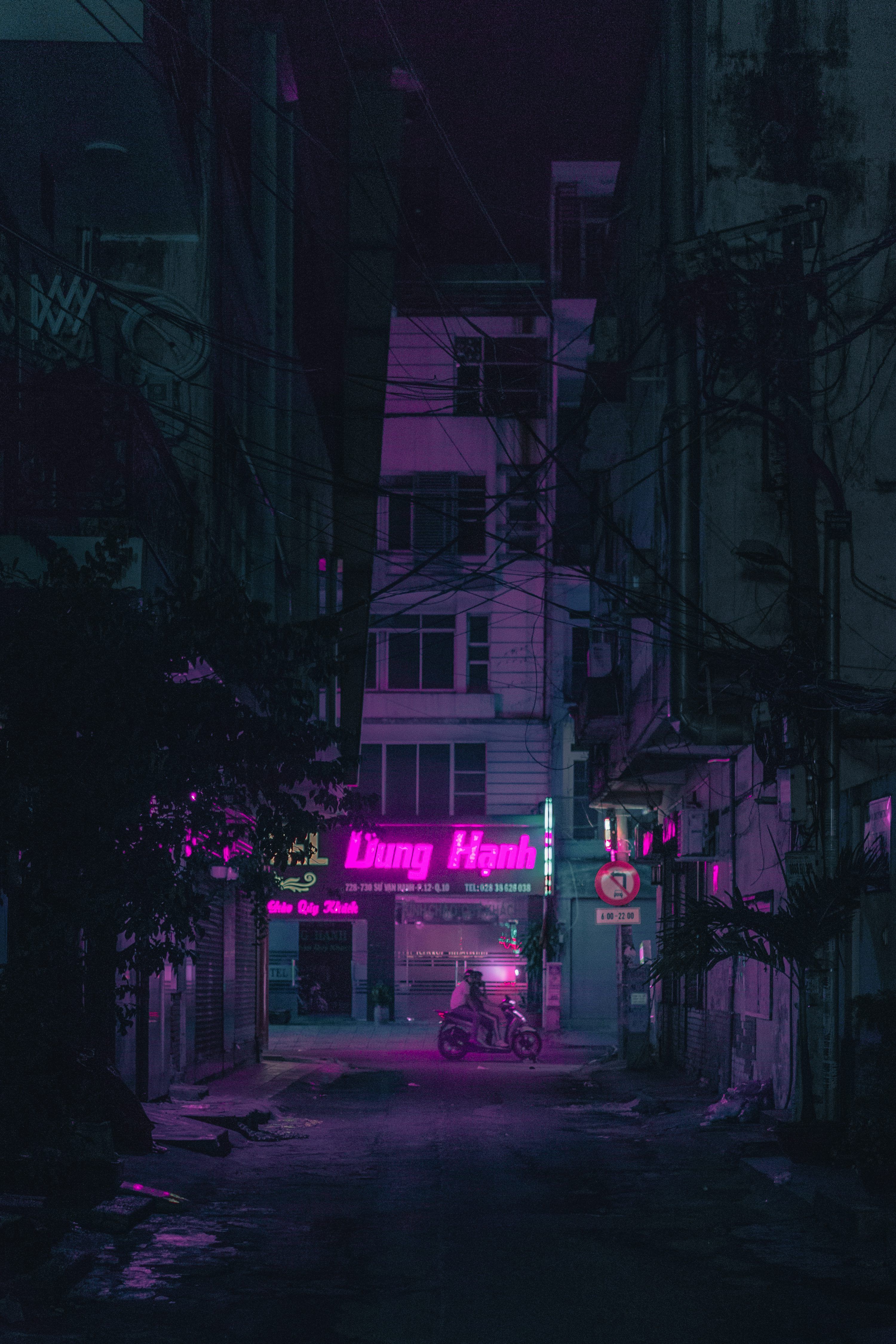 3000x4501 Purple City Picture. Download Free Image