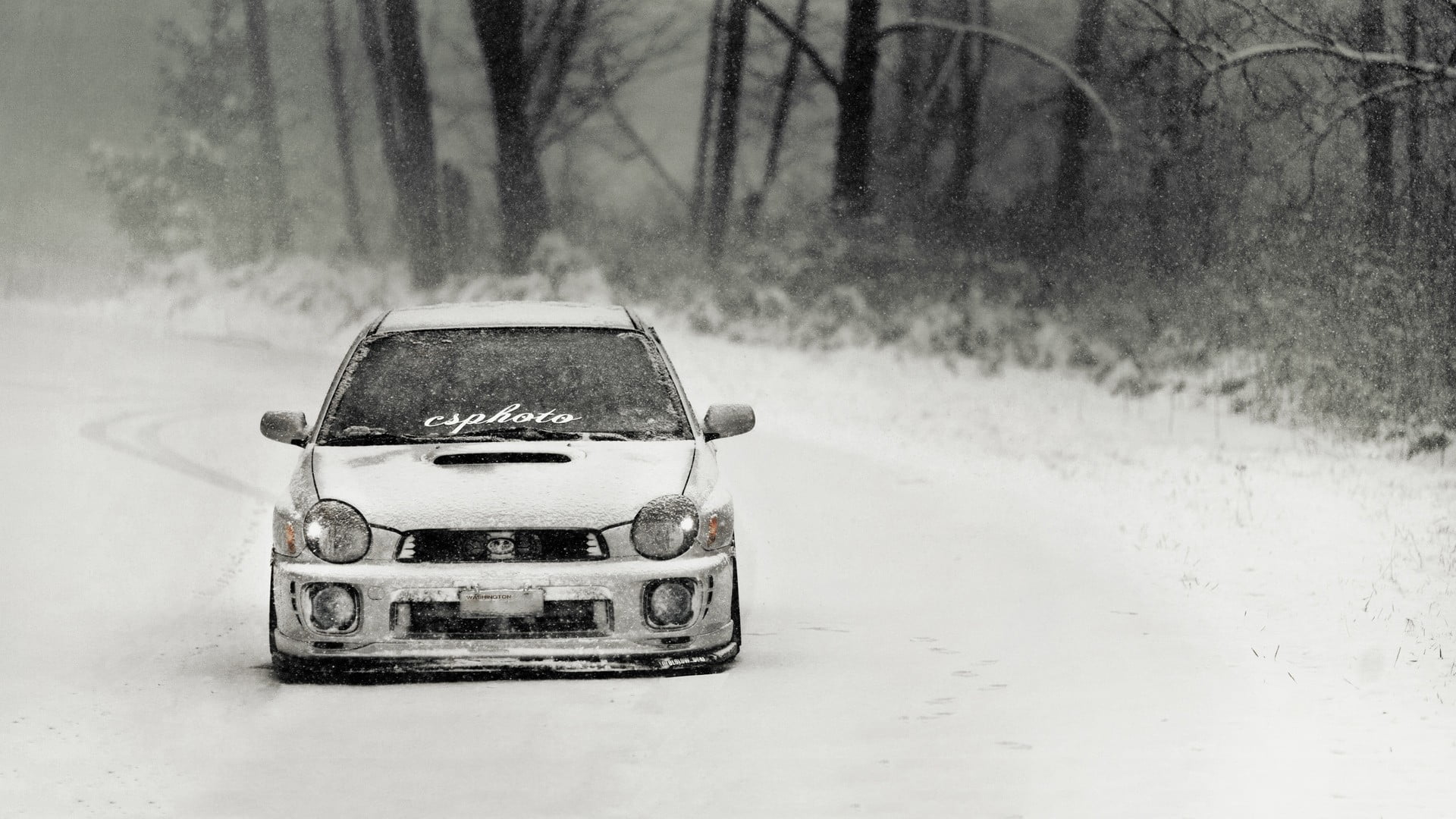 1920x1080 White car, Subaru Impreza WRX, Subaru Impreza, Subaru, JDM HD wallpaper