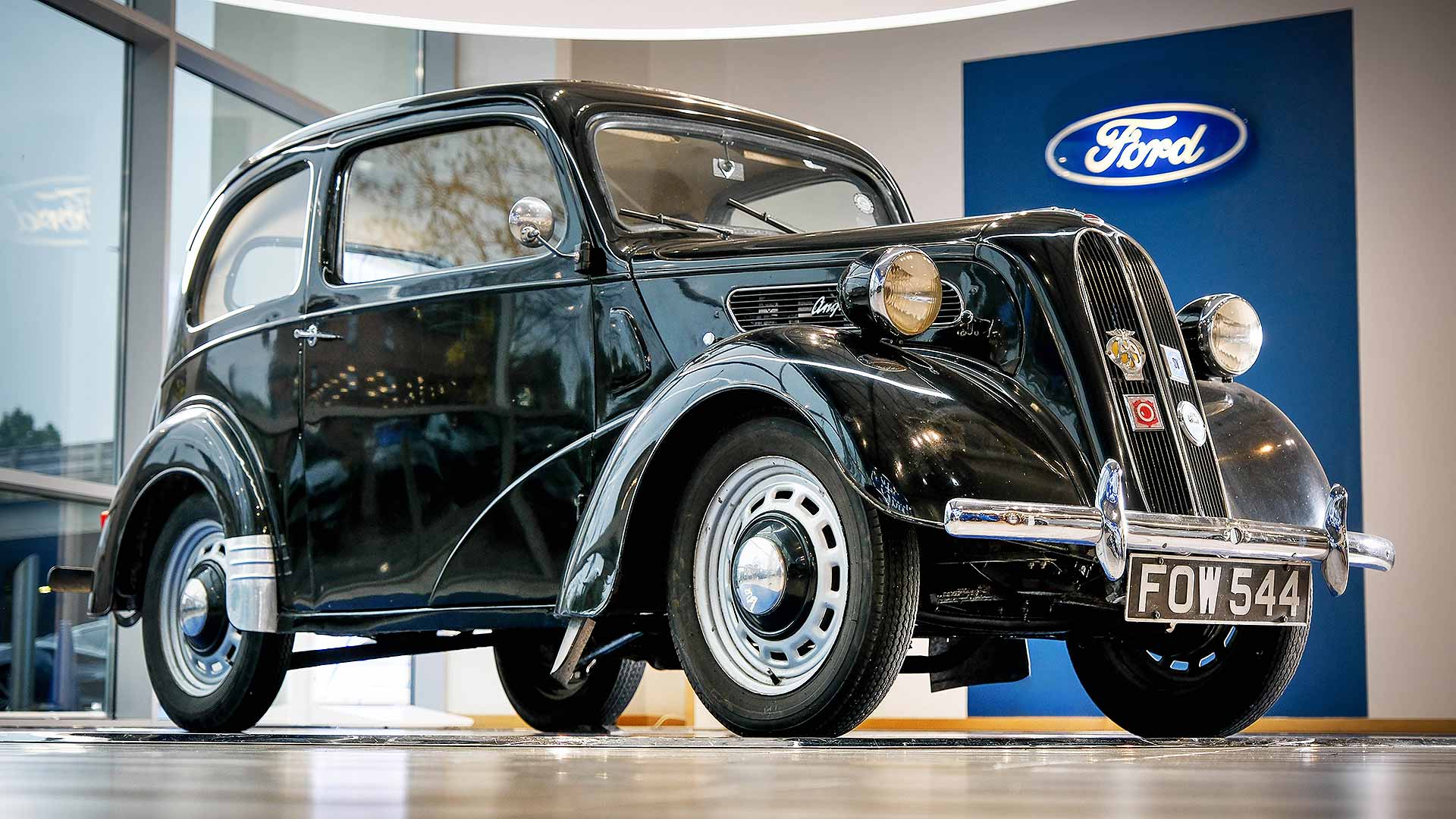 1920x1080 Car dealer buys back the Ford Anglia it first sold in 1949