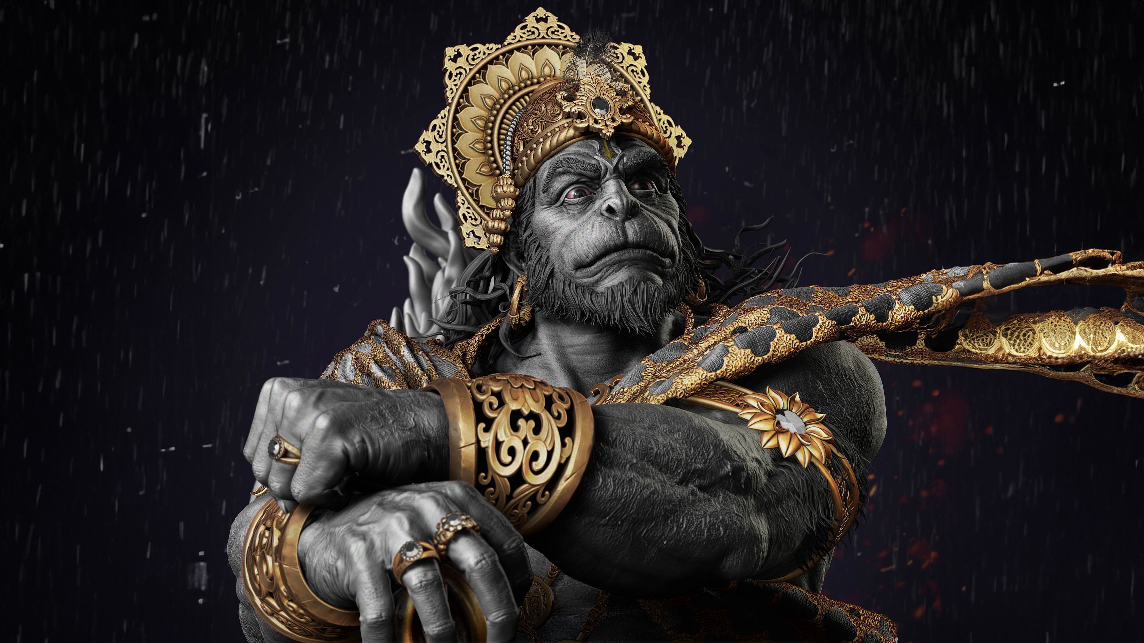 3840x2160 Hanuman Wallpaper and Background
