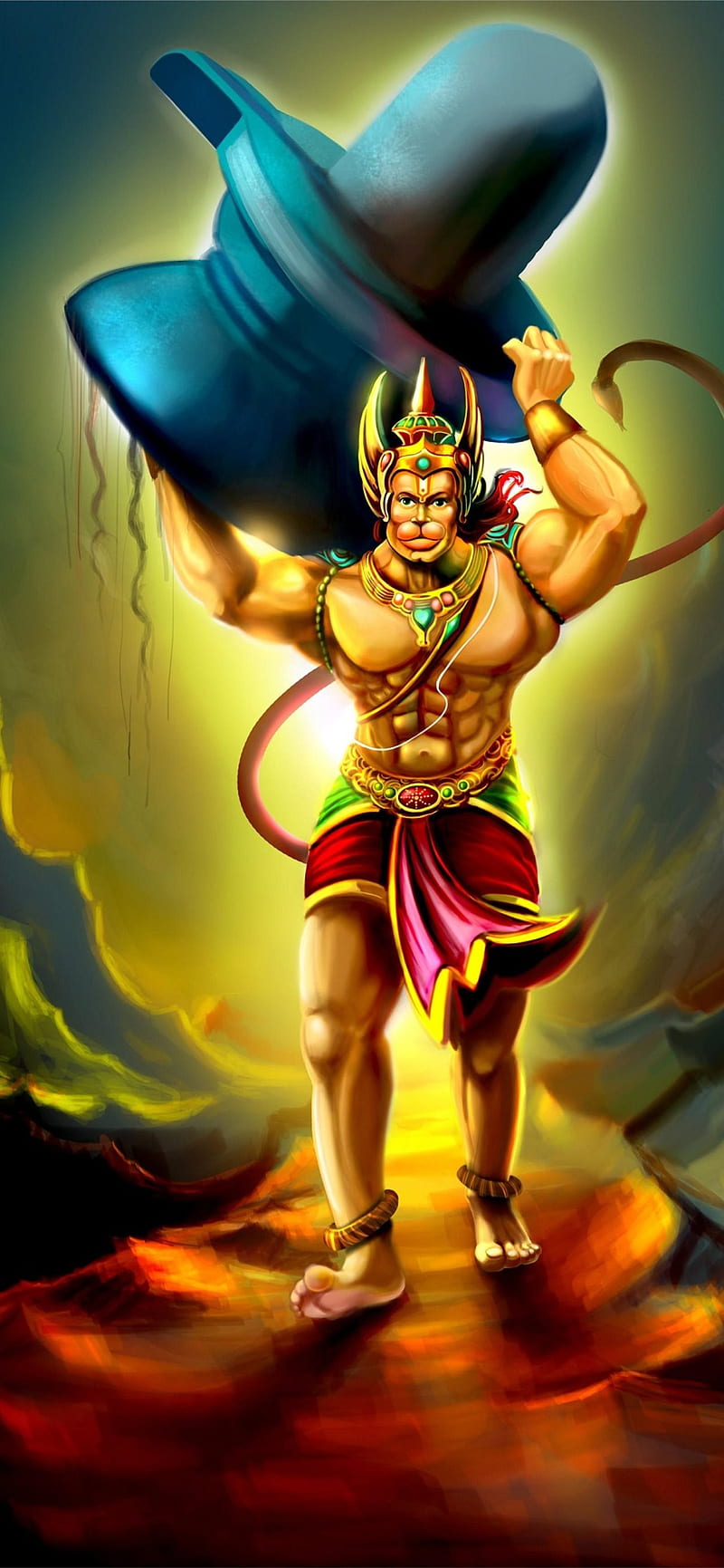 800x1731 3840x800px, 4K free download. Best Hanuman iPhone, Dark Hanuman, HD phone wallpaper