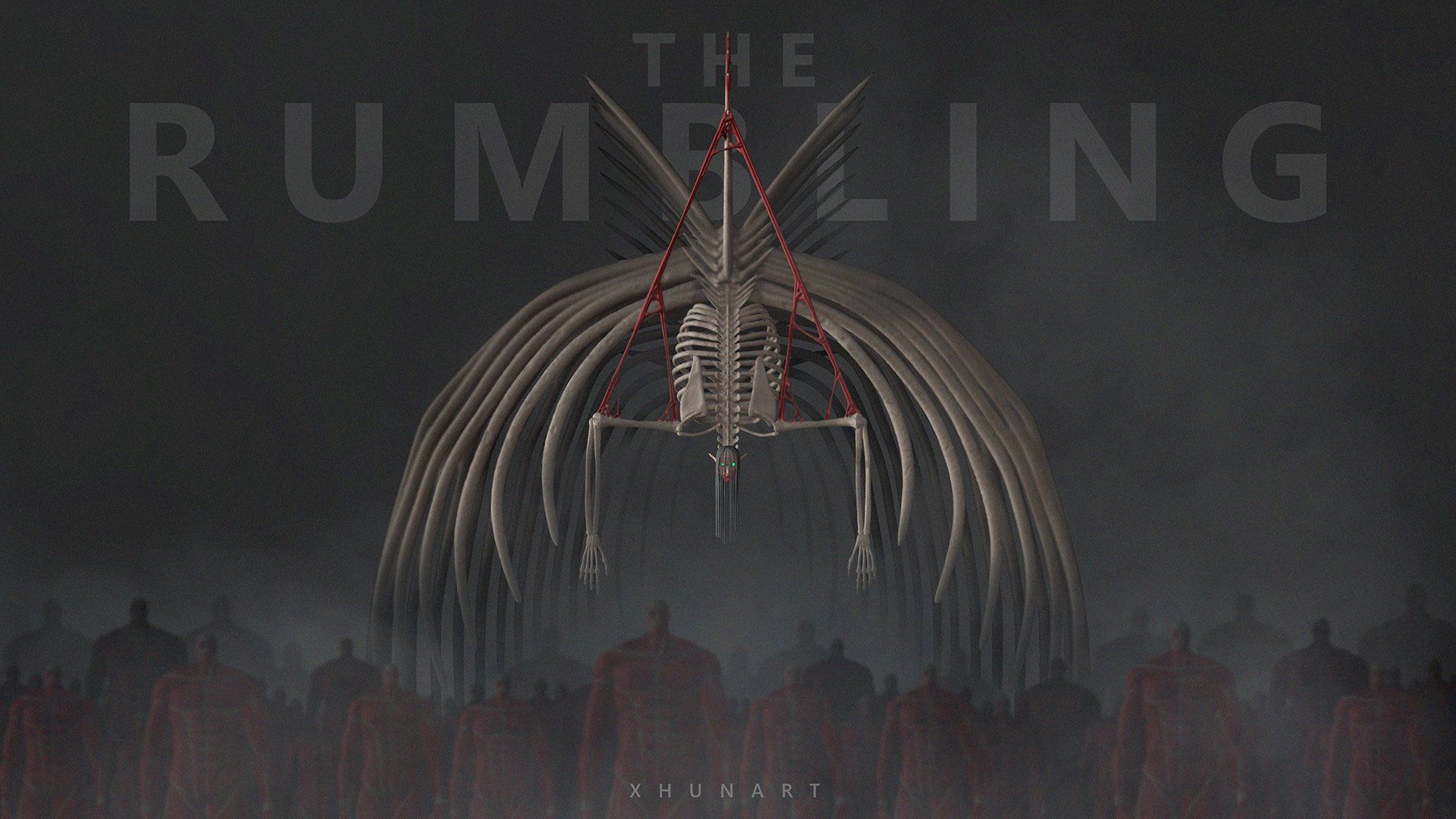 1920x1080 The Rumbling Unleashed: Founding Titan HD Wallpaper