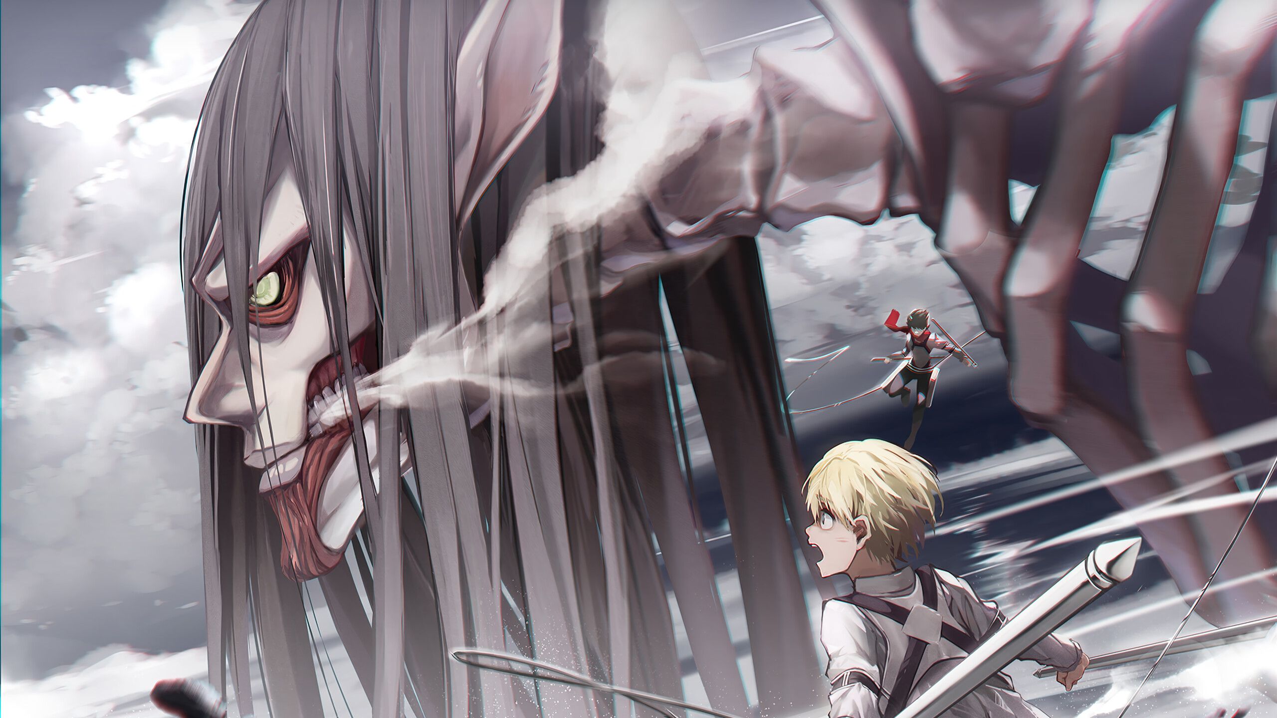 2560x1440 Eren Founding Titan (Attack on Titan) 4K Wallpaper iPhone HD Phone f