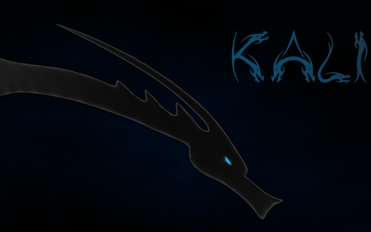 1440x900 Dark blue background Kali Linux Desktop wallpaper 1440x900