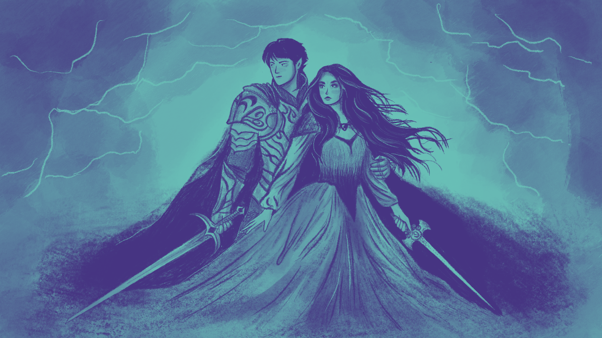 1920x1080 Romantasy Novel Template
