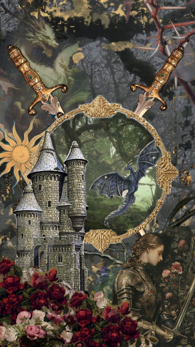675x1200 The Dragon. Romantasy collage, Dark fantasy collage, Fantasy core wallpaper