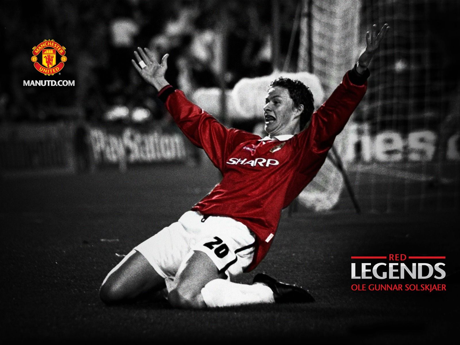 1600x1200 Ole Gunnar Solskjaer Red Legends Manchester United Wallpaper