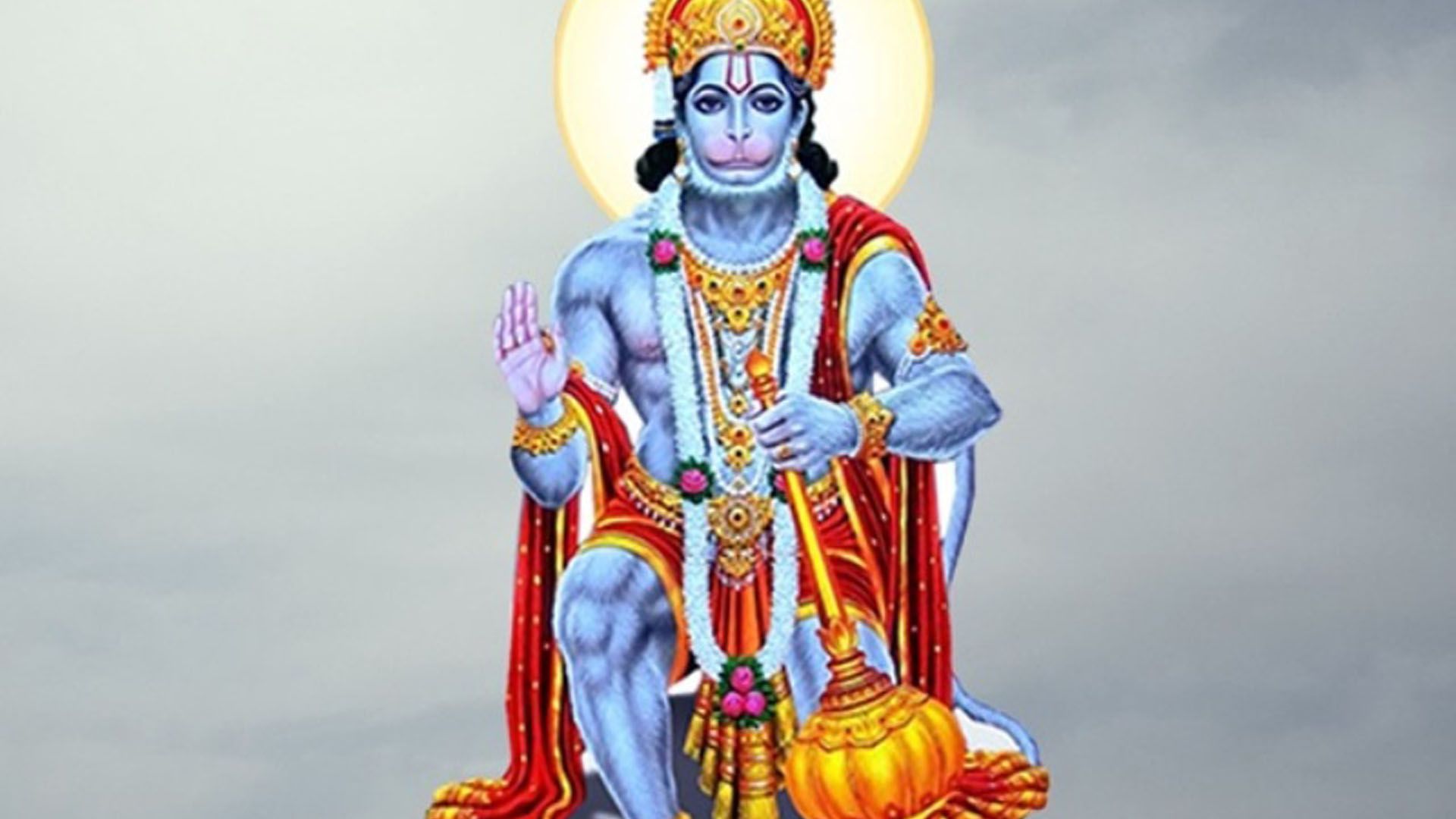 1920x1080 Hanuman With Gada HD Hanuman Wallpaper