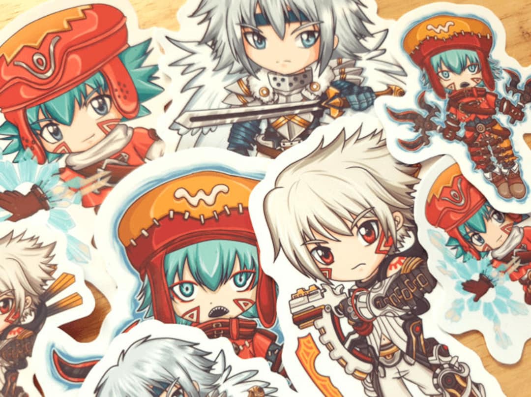 1080x807 Dot Hack Vinyl Stickers, .hack Azure Kite, .hack Haseo, Video Game Sticker, Azure Flame Kite Stickers, Hack GU, Anime Stickers, Tri Edge